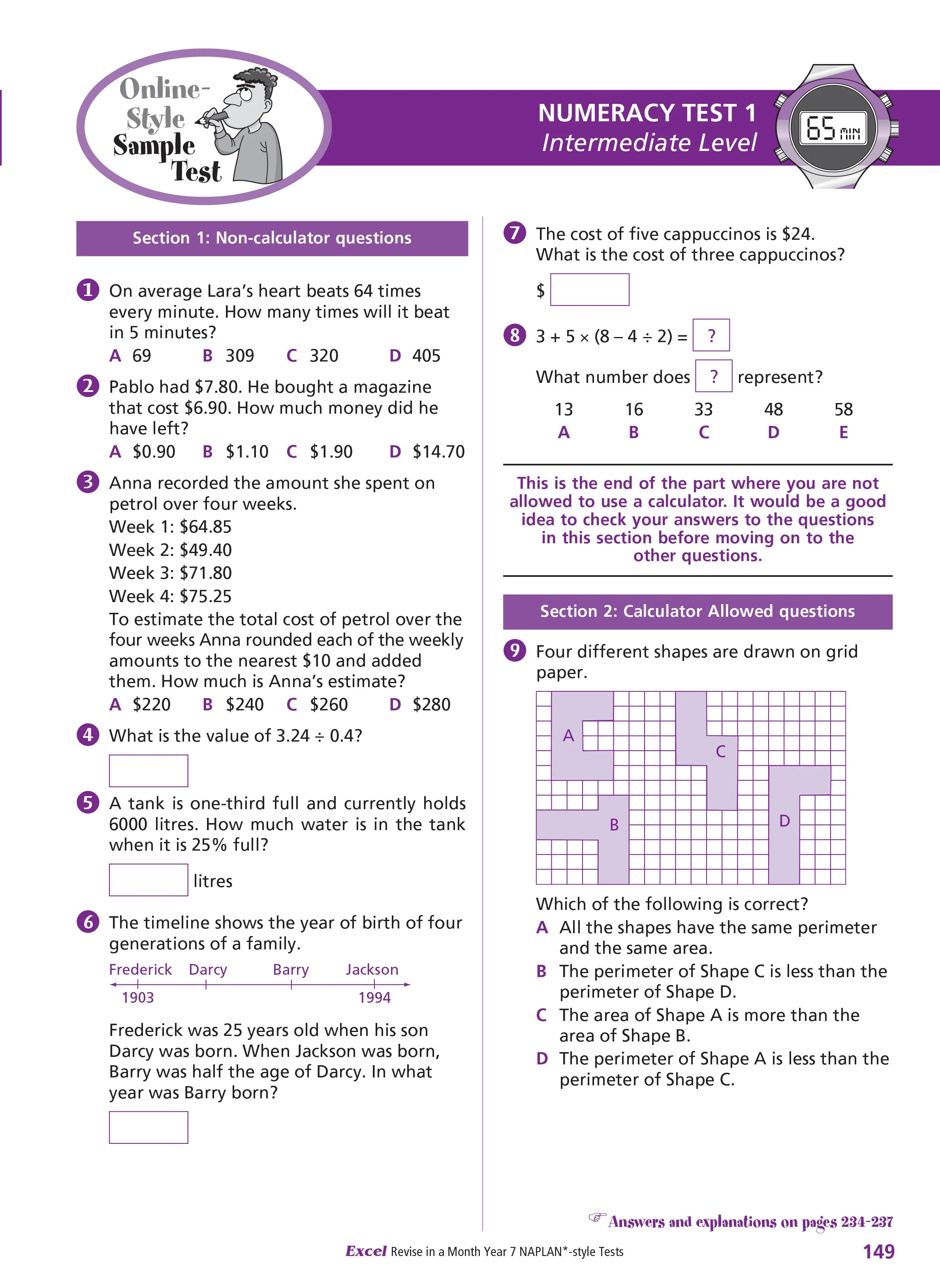 Excel Revise in a Month Year 7 NAPLAN*-style Tests - Image 11