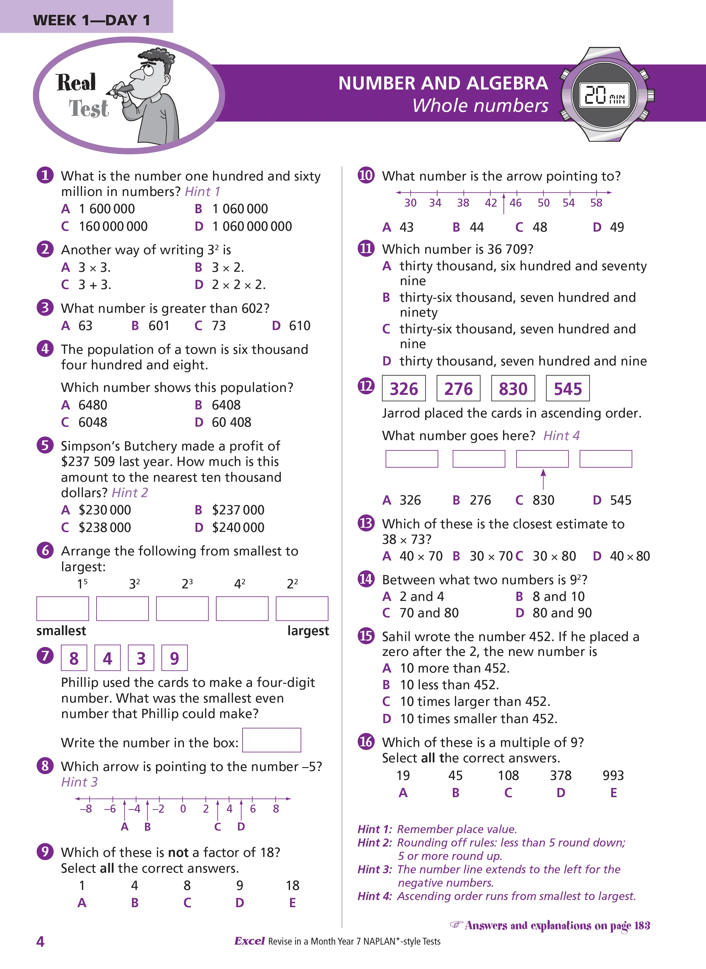 Excel Revise in a Month Year 7 NAPLAN*-style Tests - Image 6