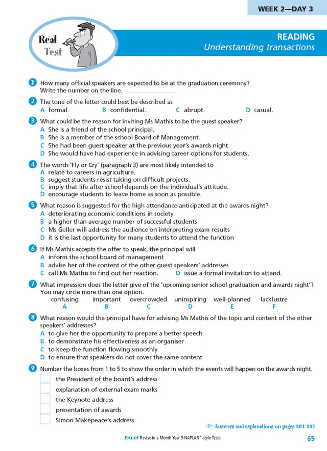 Excel Revise in a Month Year 9 NAPLAN*-style Tests - Image 15