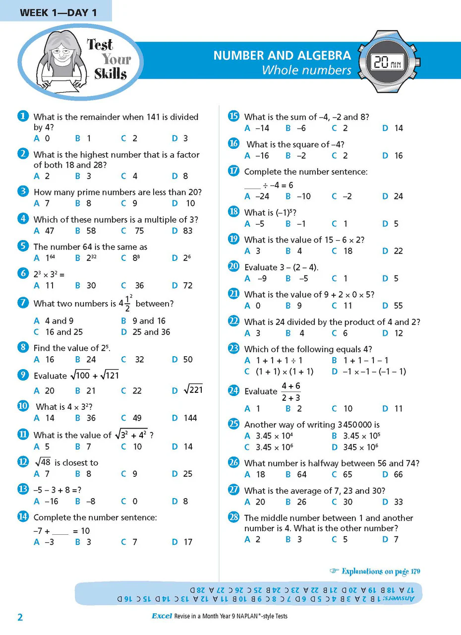 Excel Revise in a Month Year 9 NAPLAN*-style Tests - Image 7