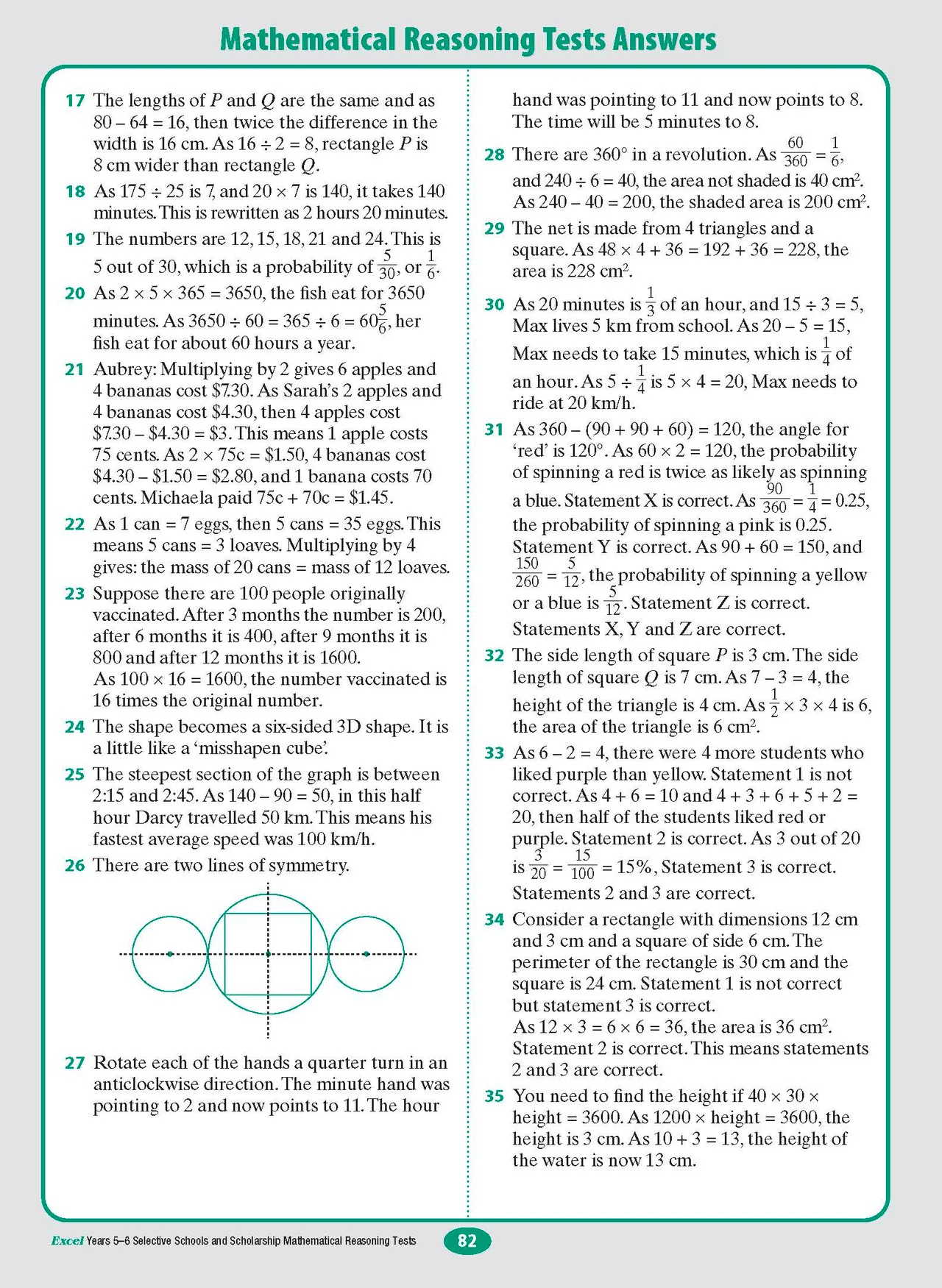 Excel Selective Schools and Scholarship Mathematical Reasoning Tests Years 5-6 - Image 12