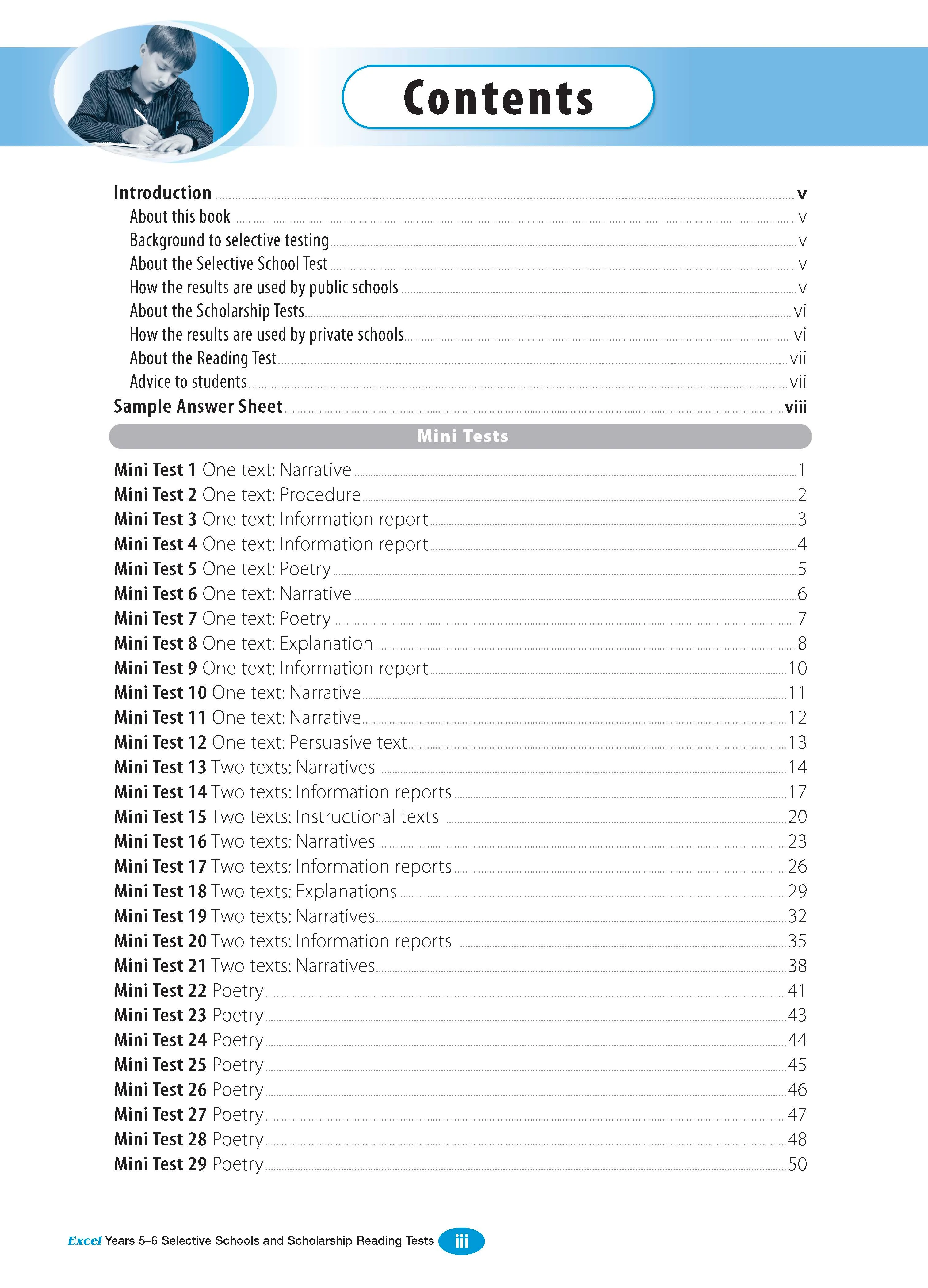Excel Selective Schools and Scholarship Reading Tests Years 5-6 - Image 2