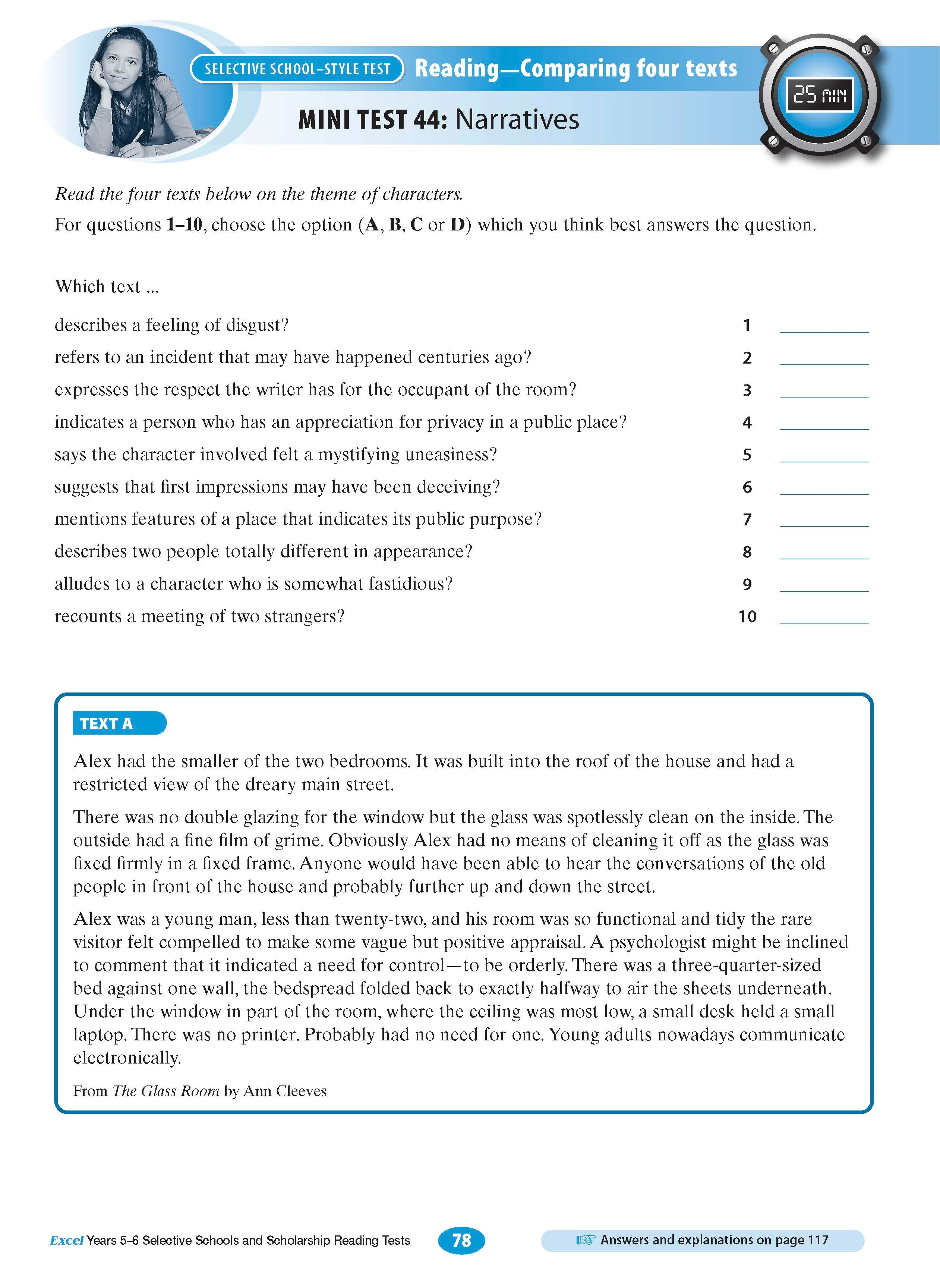 Excel Selective Schools and Scholarship Reading Tests Years 5-6 - Image 5
