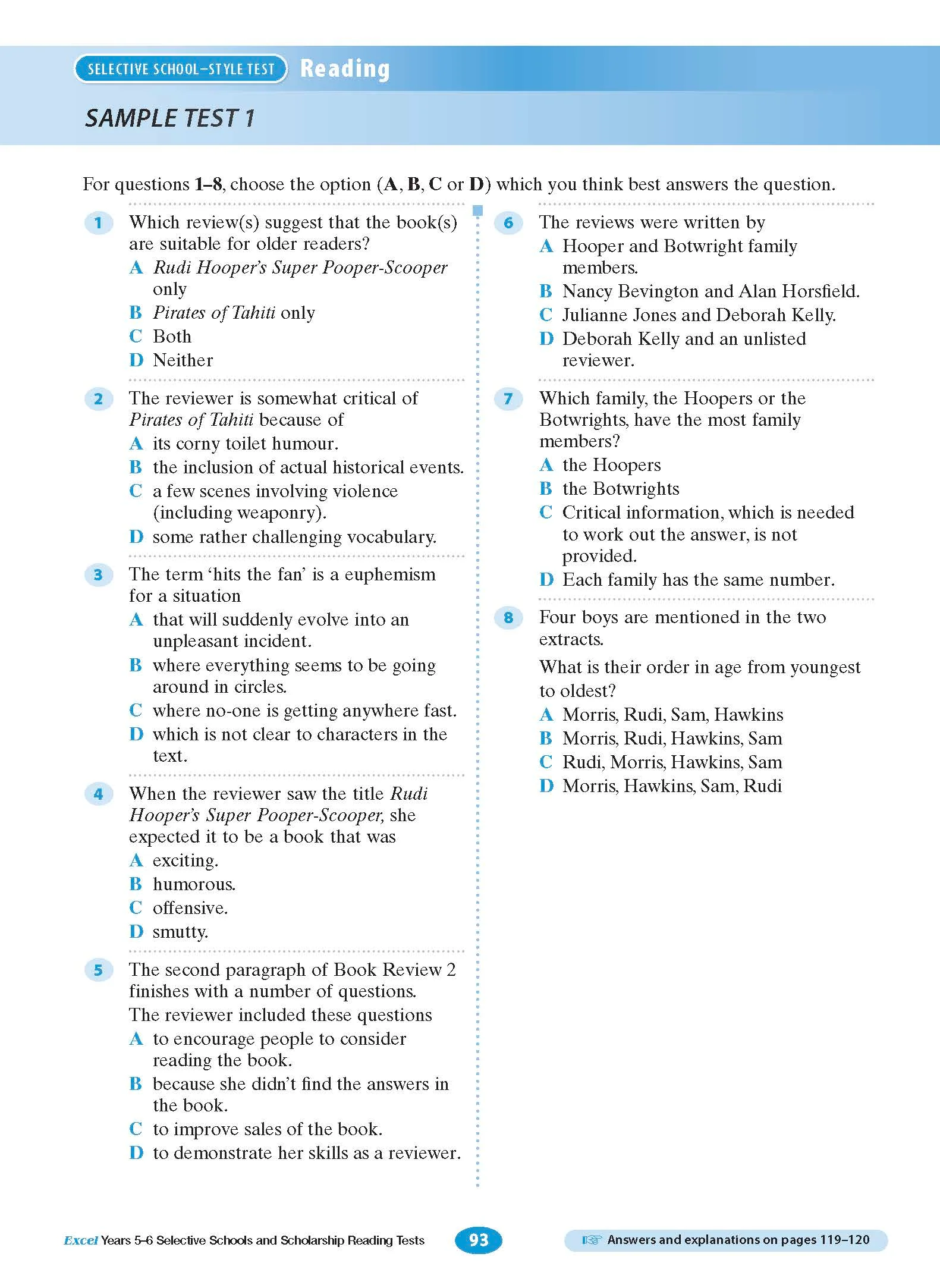 Excel Selective Schools and Scholarship Reading Tests Years 5-6 - Image 8