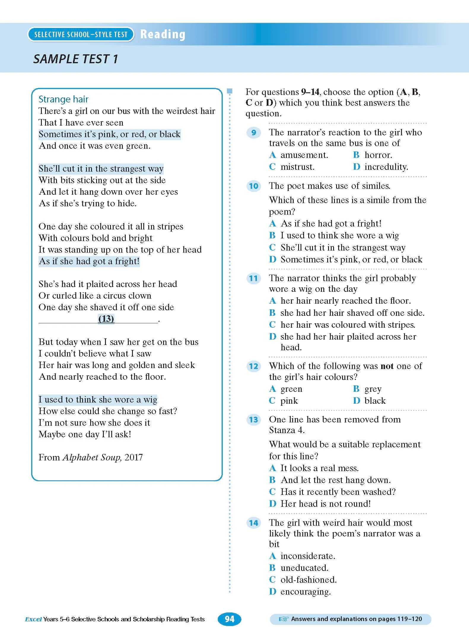 Excel Selective Schools and Scholarship Reading Tests Years 5-6 - Image 9