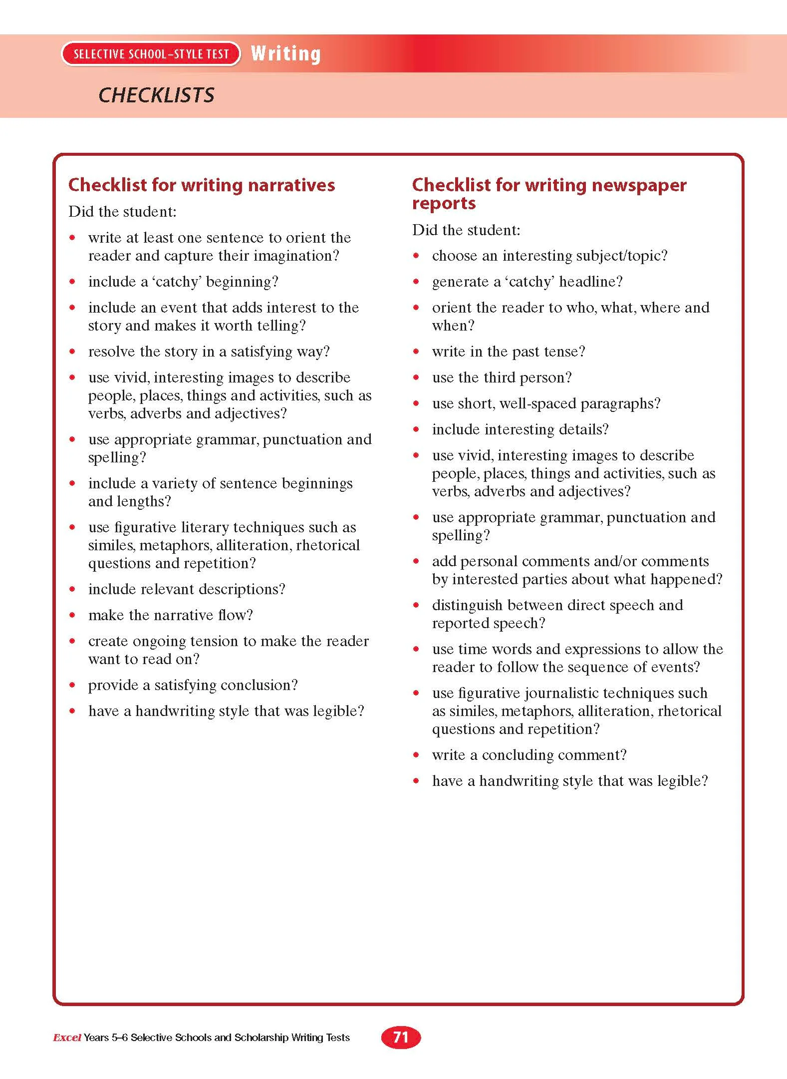 Excel Selective Schools and Scholarship Writing Tests Years 5-6 - Image 13