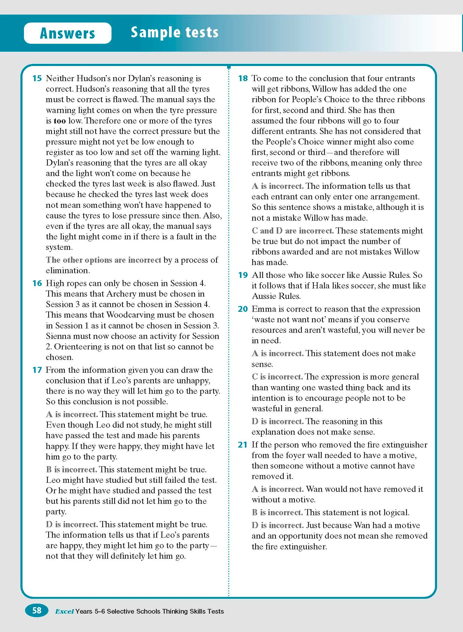 Excel Selective Schools and Scholarship Thinking Skills Tests Years 5-6 - Image 14