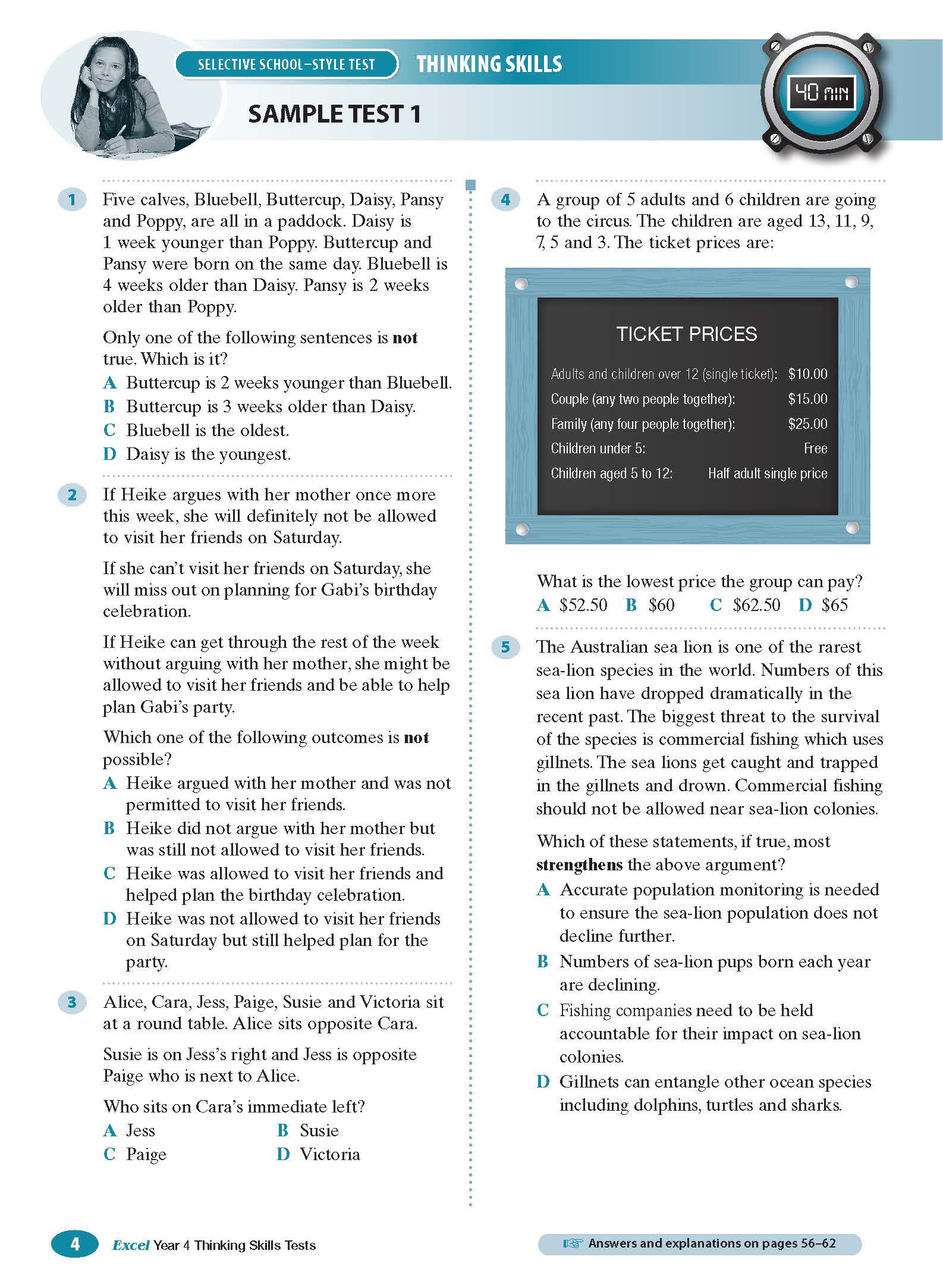 Excel Selective Schools and Scholarship Thinking Skills Tests Years 5-6 - Image 6