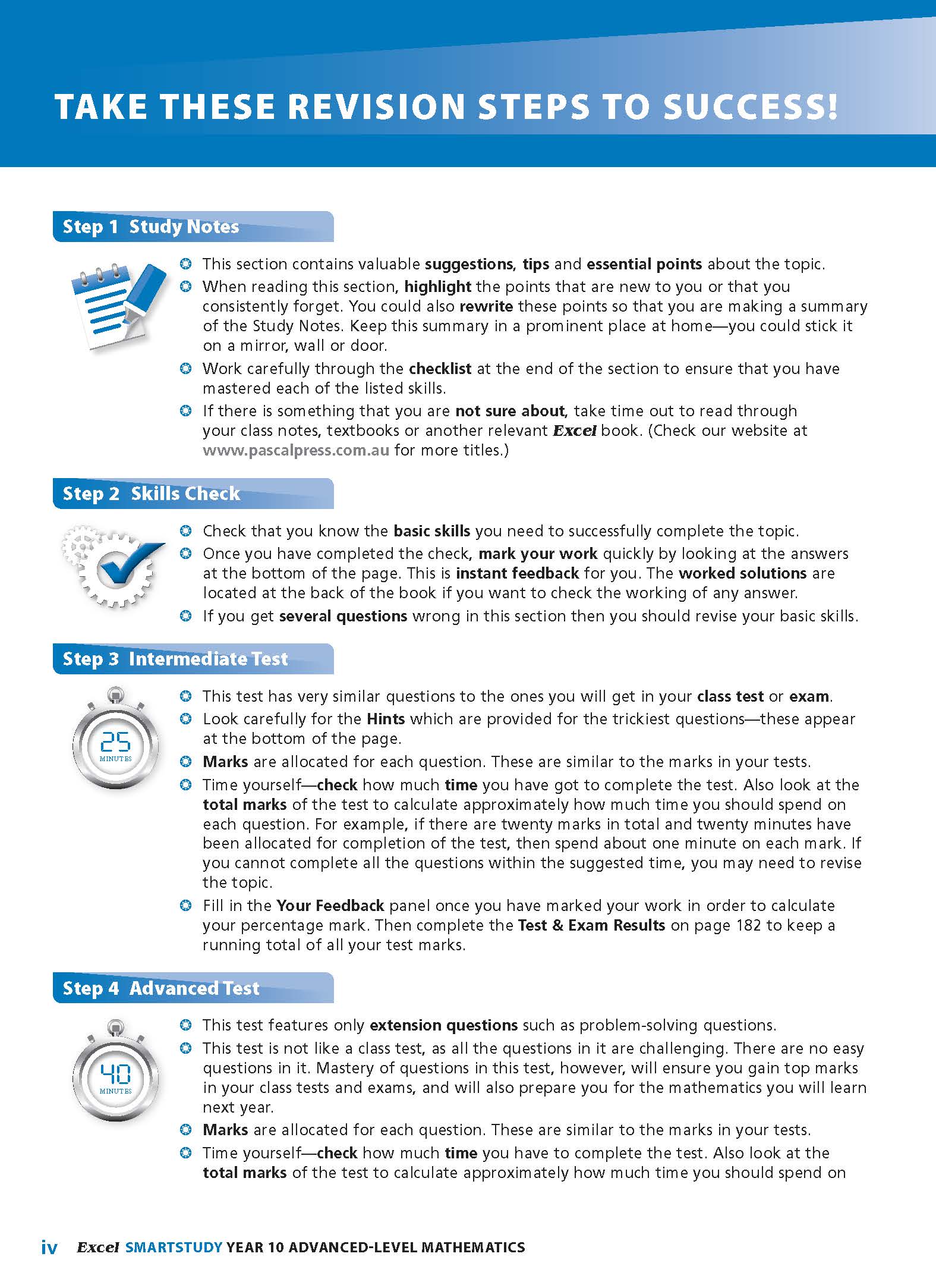 Excel SmartStudy - Advanced Mathematics Year 10 - Image 3