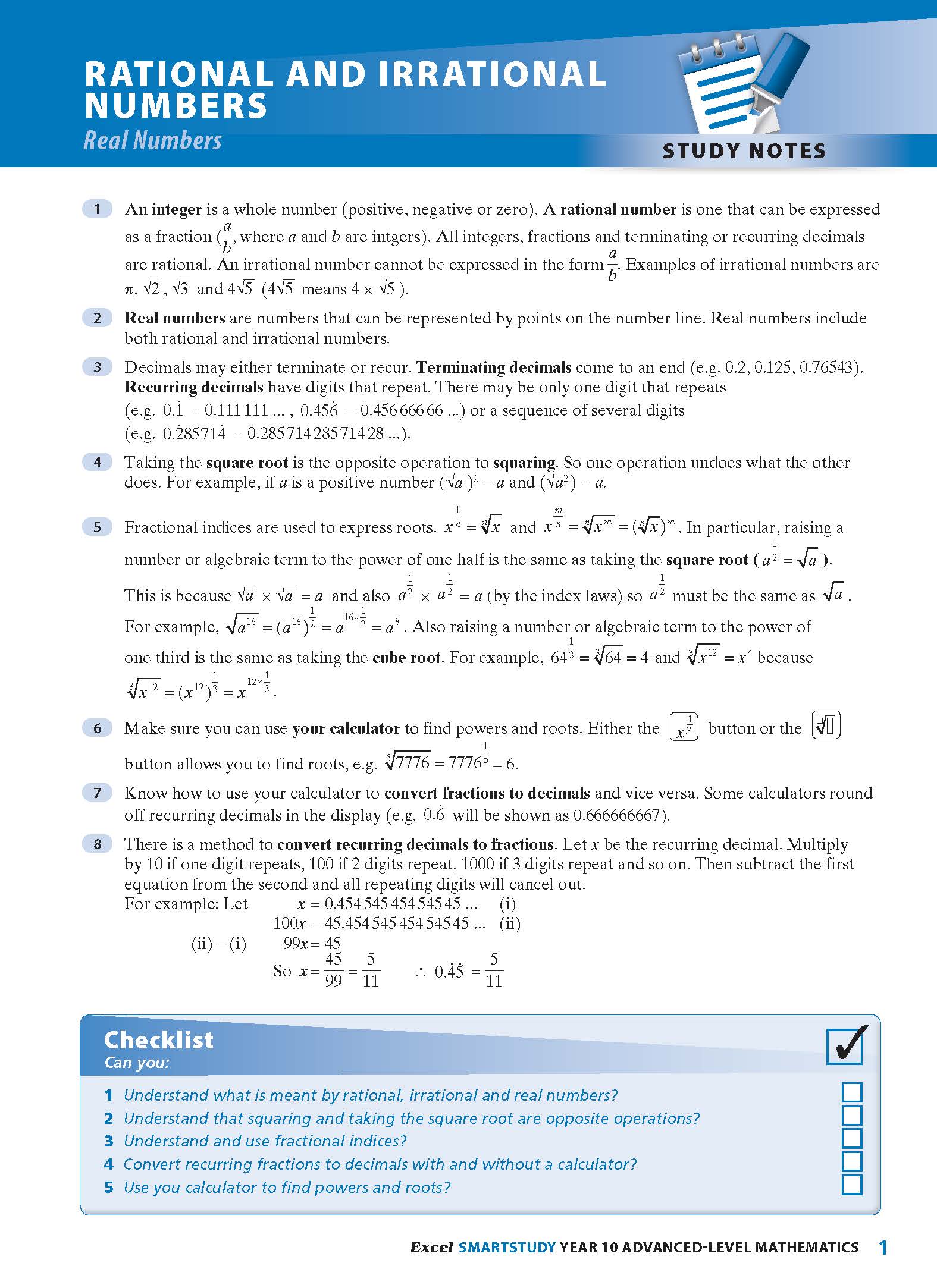 Excel SmartStudy - Advanced Mathematics Year 10 - Image 6