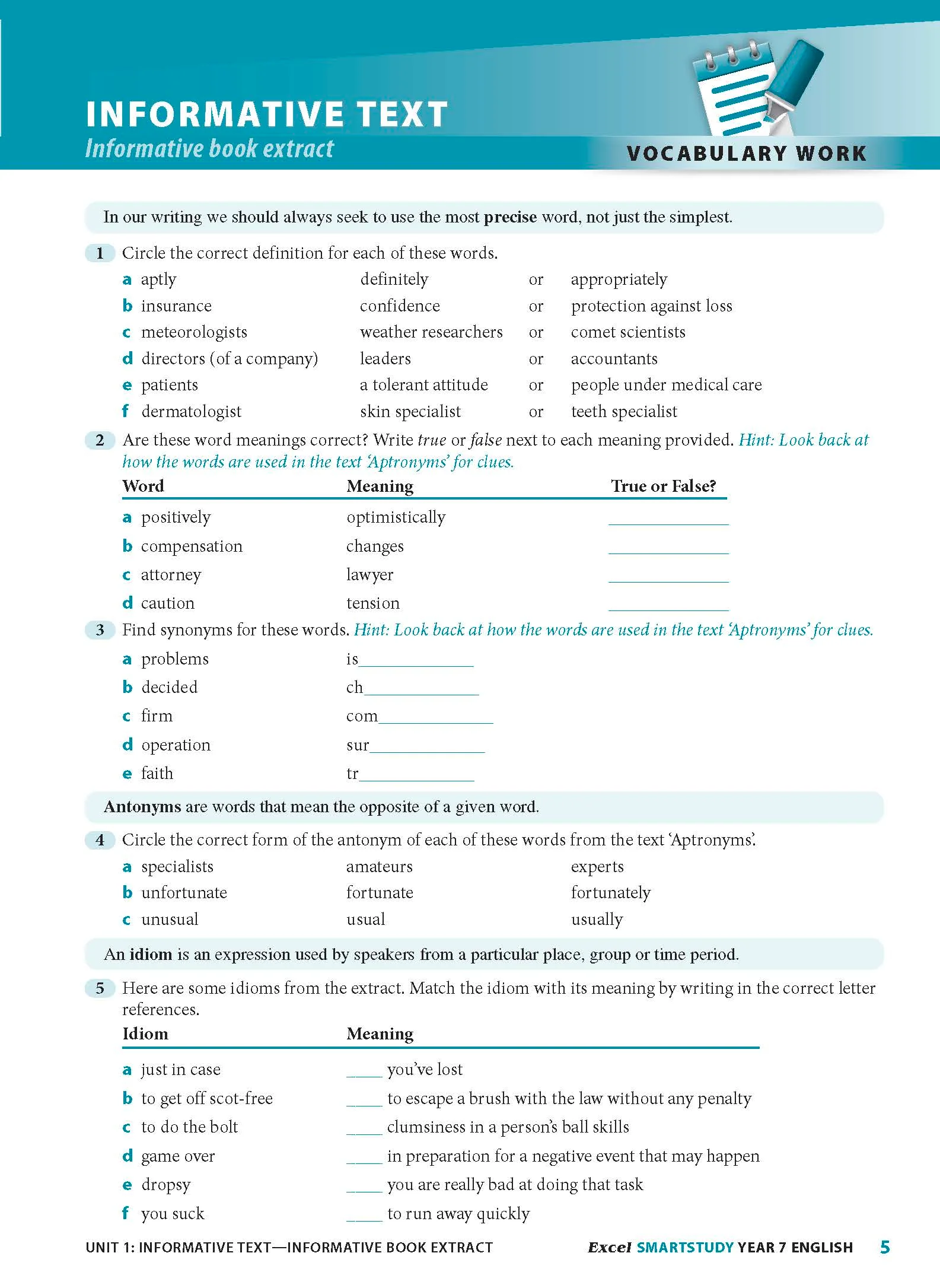 Excel SmartStudy - English Year 7 - Image 9