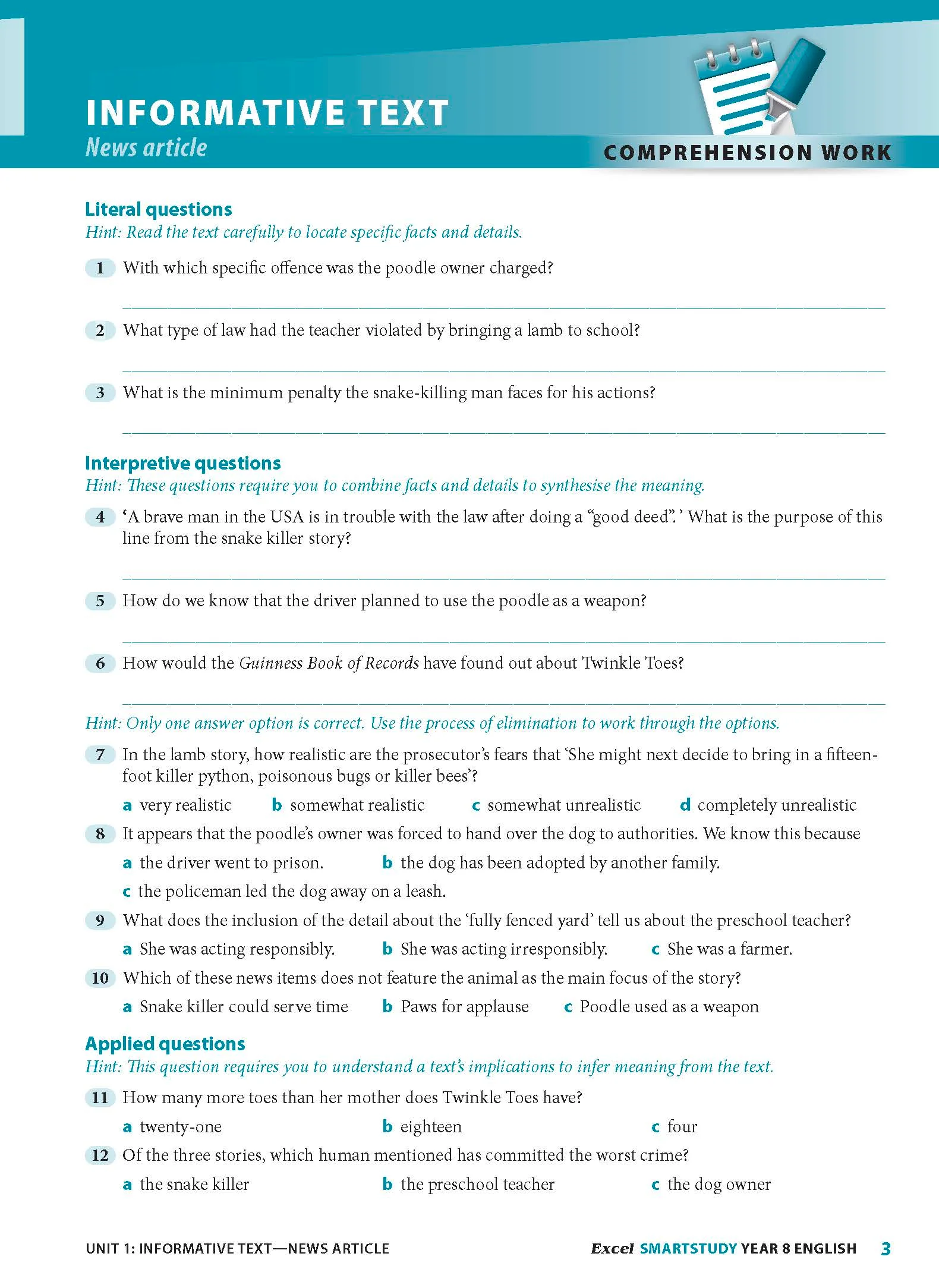 Excel SmartStudy - English Year 8 - Image 7