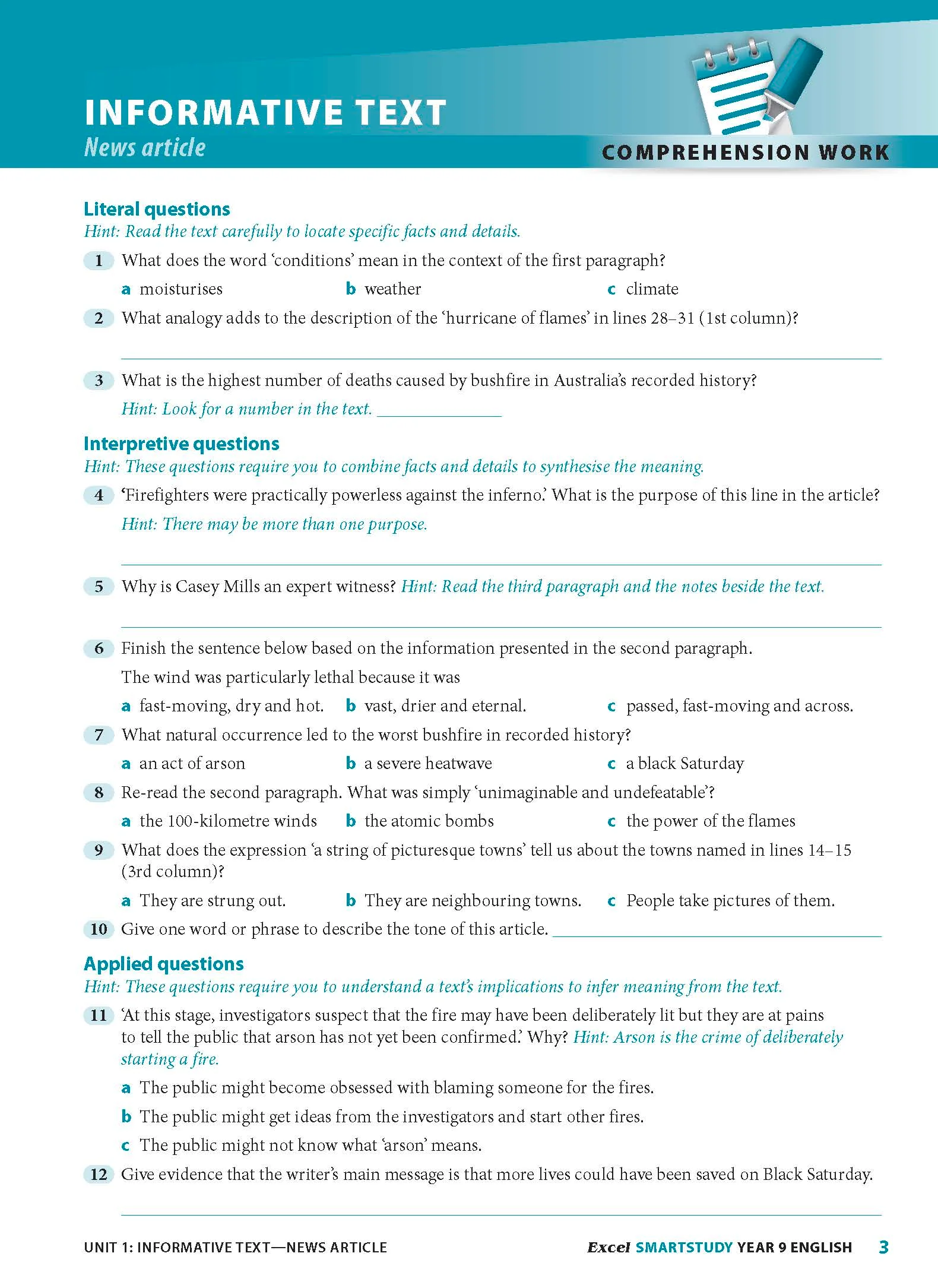 Excel SmartStudy - English Year 9 - Image 7