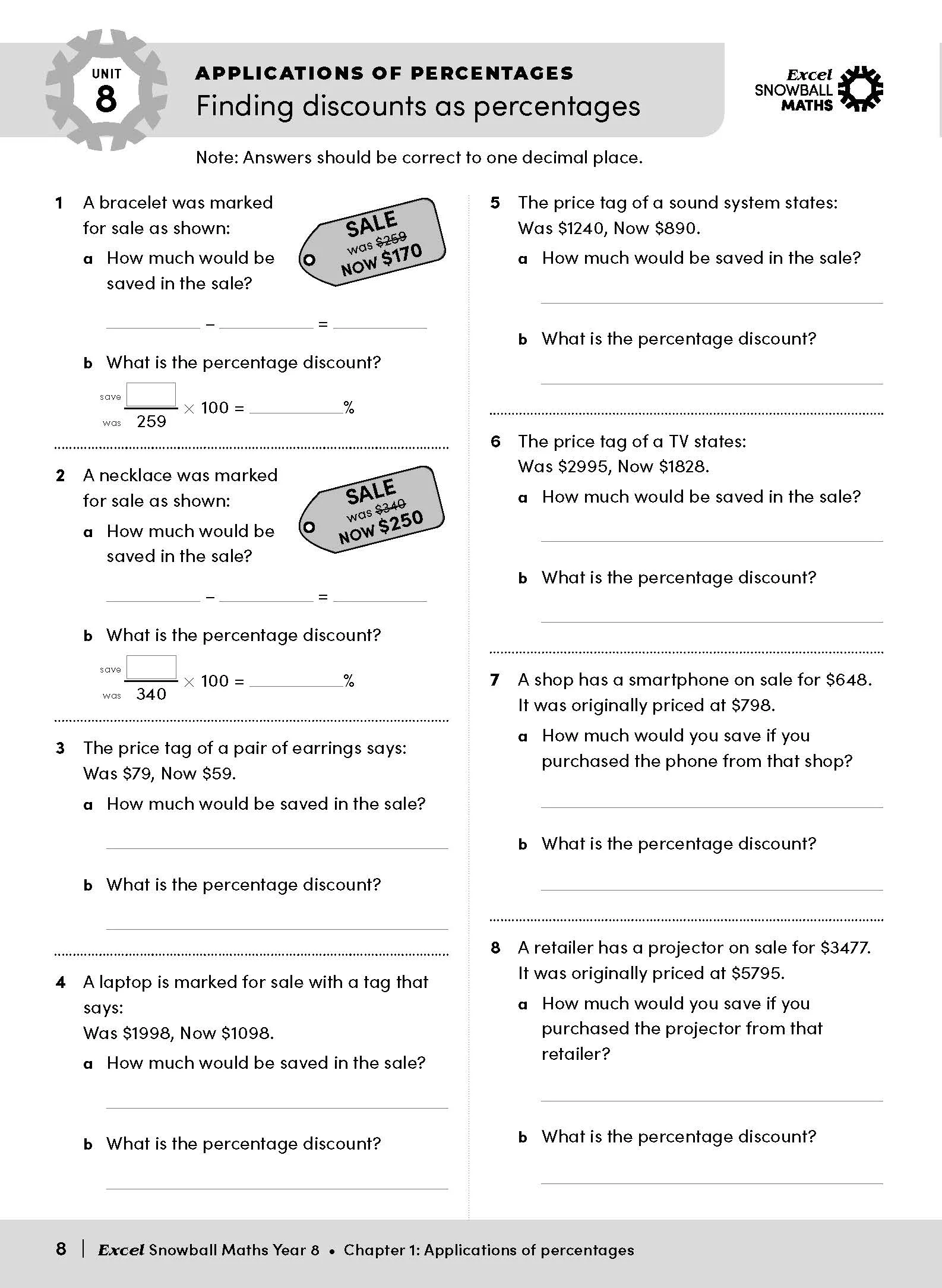 Excel Snowball - Maths Year 8 - Image 11
