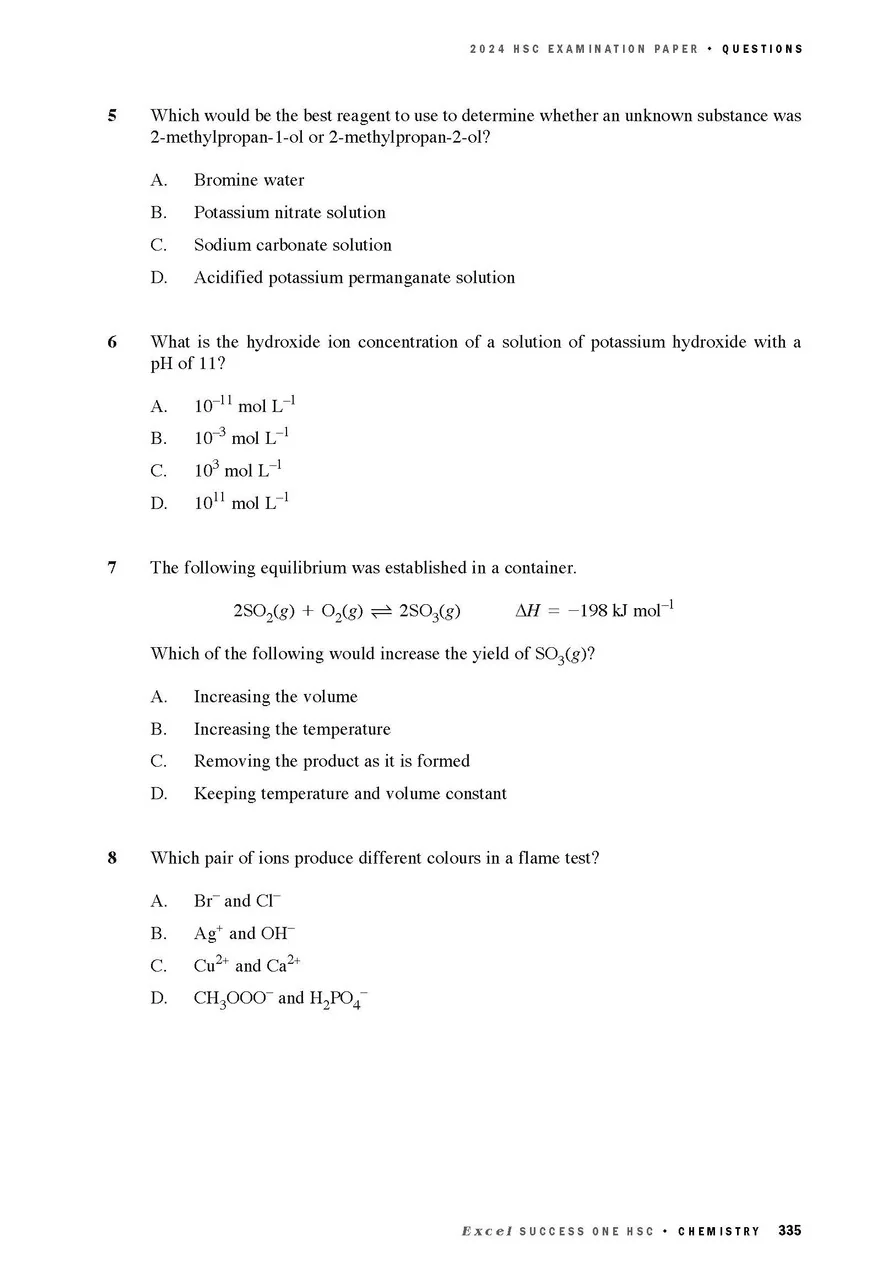 Excel Success One HSC Year 12 Chemistry (2025 Edition) - Image 7