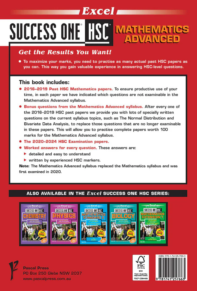 Excel Success One HSC Year 12 Mathematics Advanced (2025 Edition) - Image 16