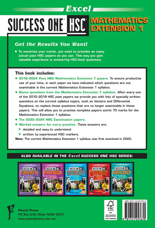 Excel Success One HSC Year 12 Mathematics Extension 1 (2025 Edition) - Image 15