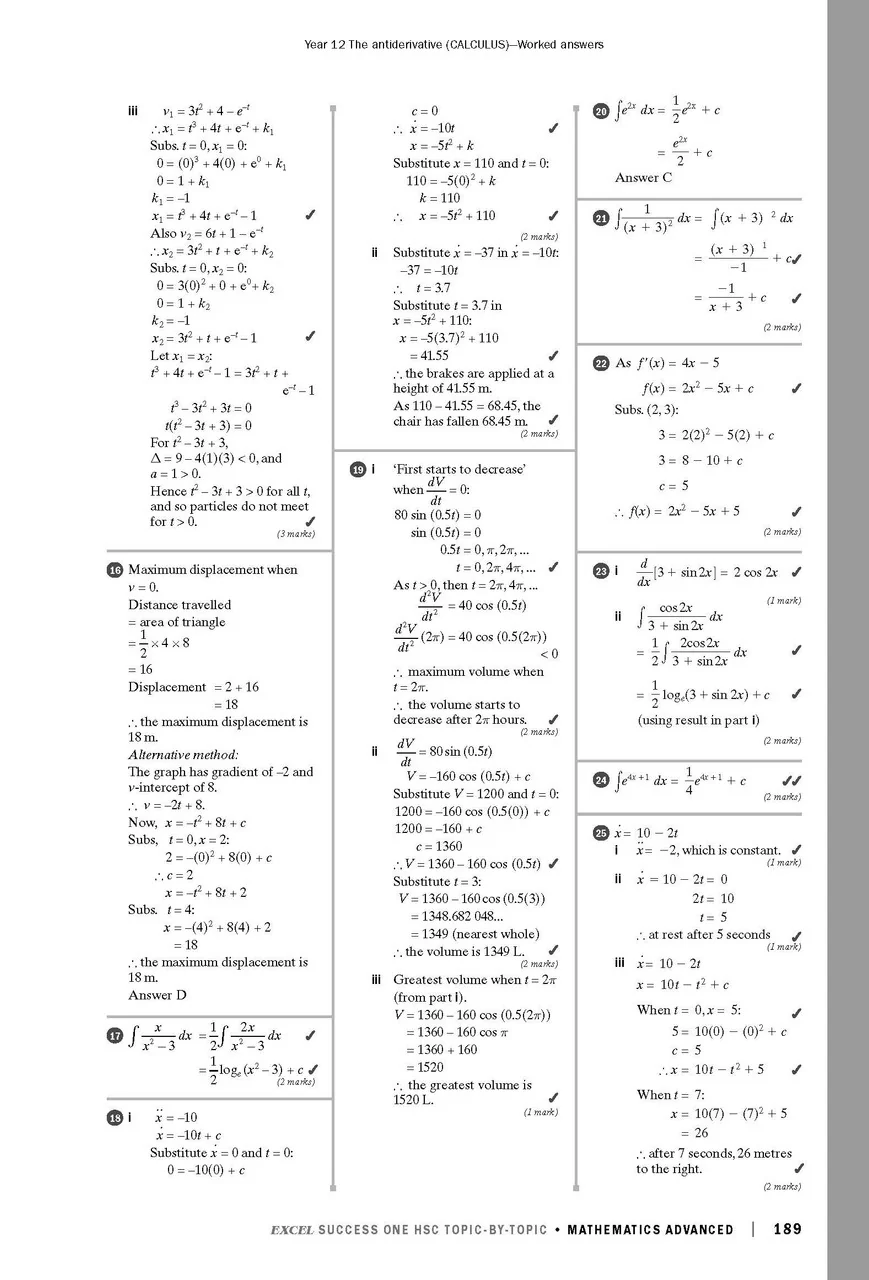 Excel Success One HSC Year 12 Mathematics Advanced (2023 Edition) - Image 11