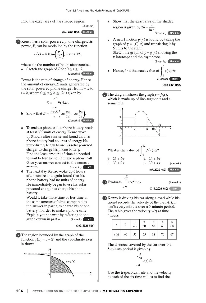 Excel Success One HSC Year 12 Mathematics Advanced (2023 Edition) - Image 12
