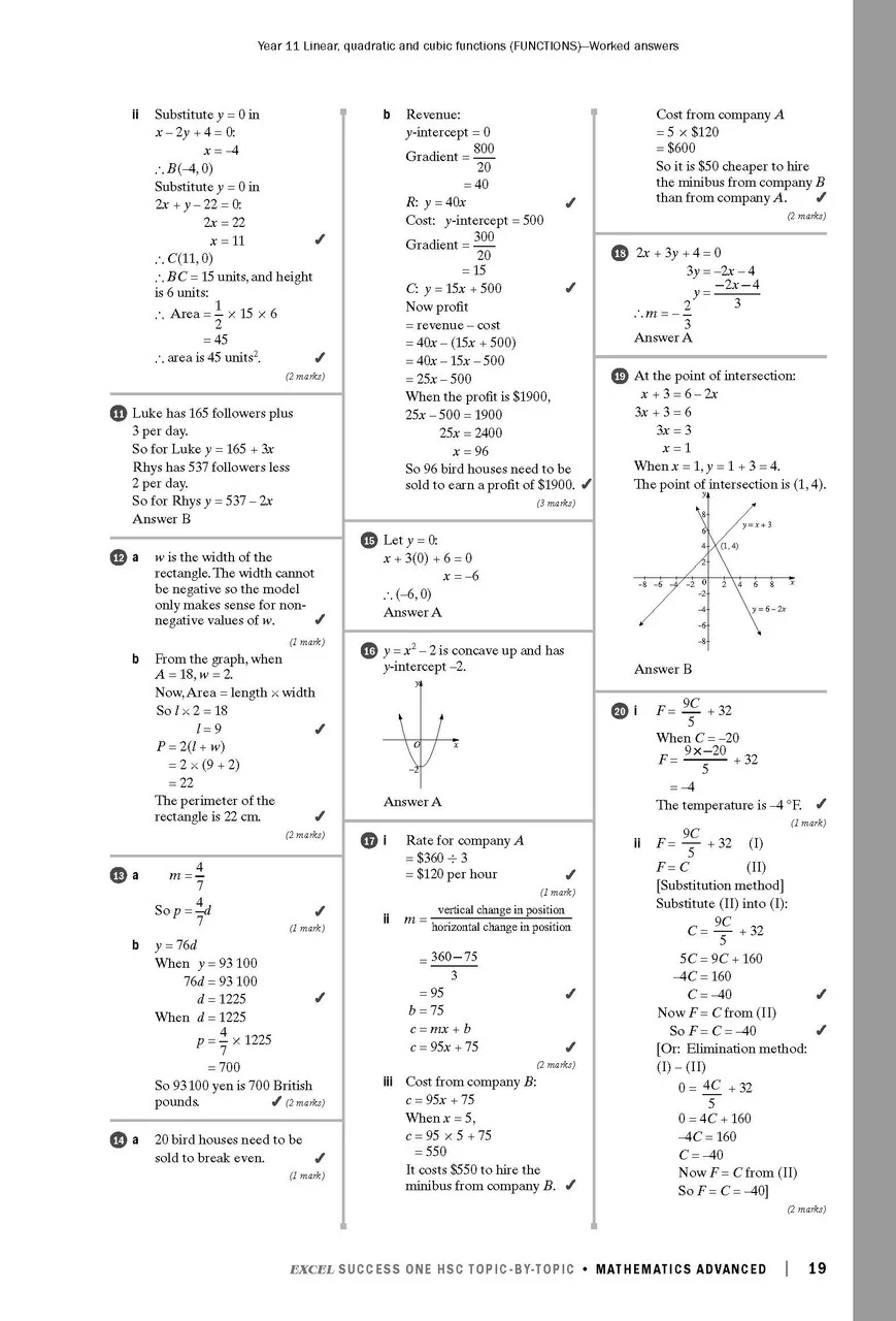 Excel Success One HSC Year 12 Mathematics Advanced (2023 Edition) - Image 7
