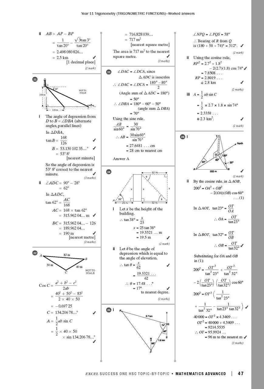 Excel Success One HSC Year 12 Mathematics Advanced (2023 Edition) - Image 9