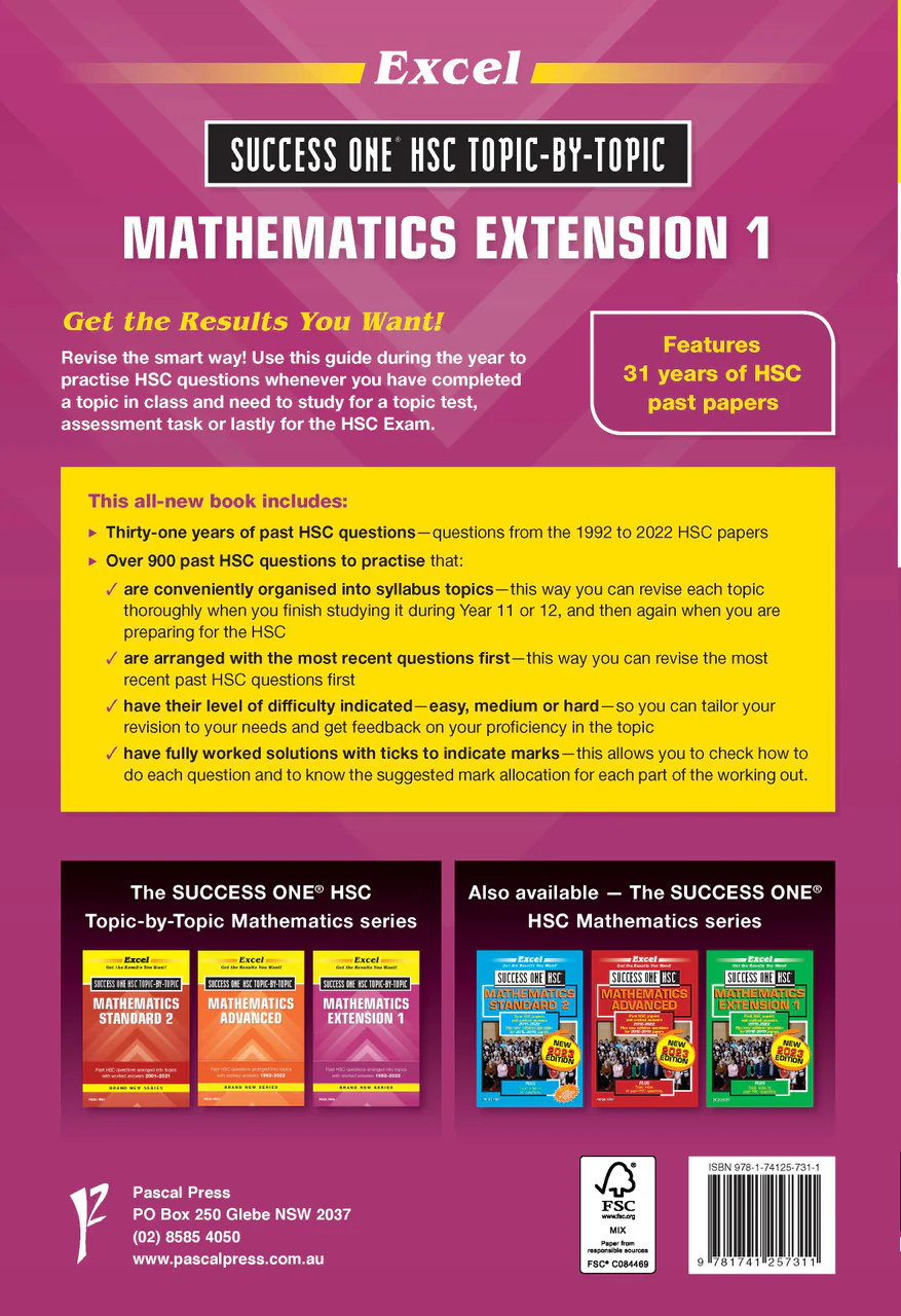 Excel Success One HSC Year 12 Mathematics Extension 1 (2023 Edition) - Image 15