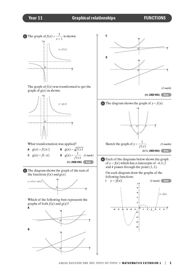 Excel Success One HSC Year 12 Mathematics Extension 1 (2023 Edition) - Image 5
