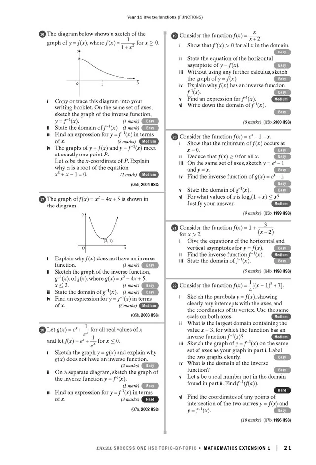 Excel Success One HSC Year 12 Mathematics Extension 1 (2023 Edition) - Image 8