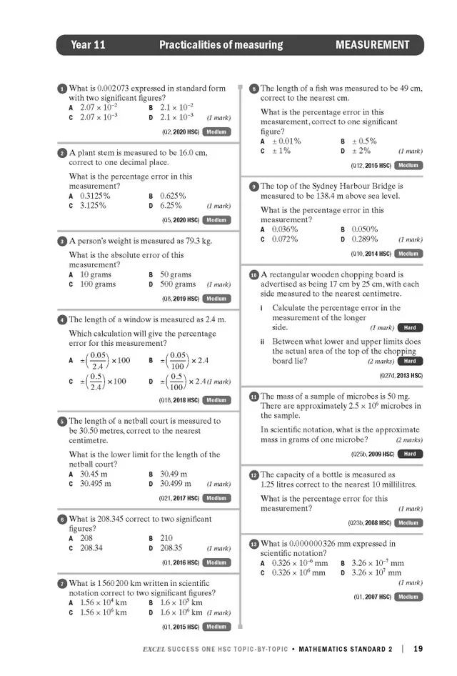Excel Success One HSC Year 12 Mathematics Standard 2 (2022 Edition) - Image 7