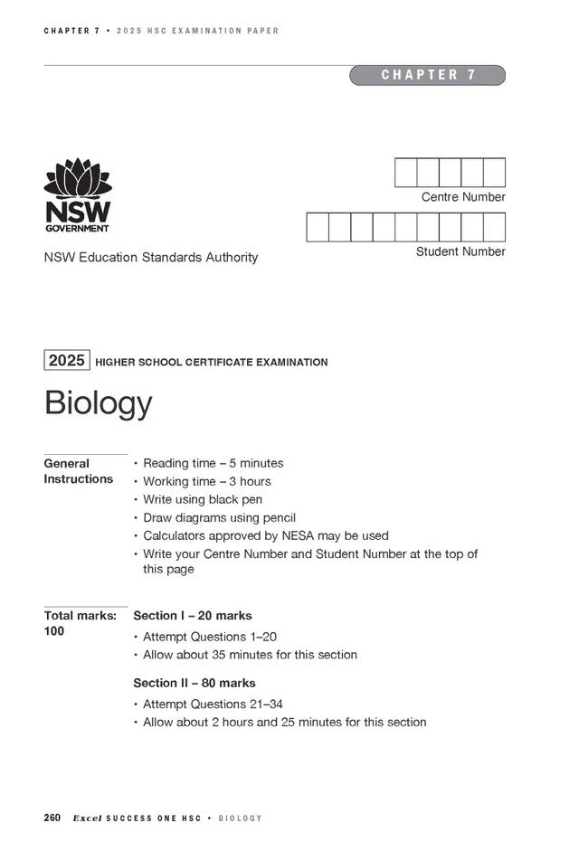 Excel Success One HSC Year 12 Biology (2026 Edition) - Image 4