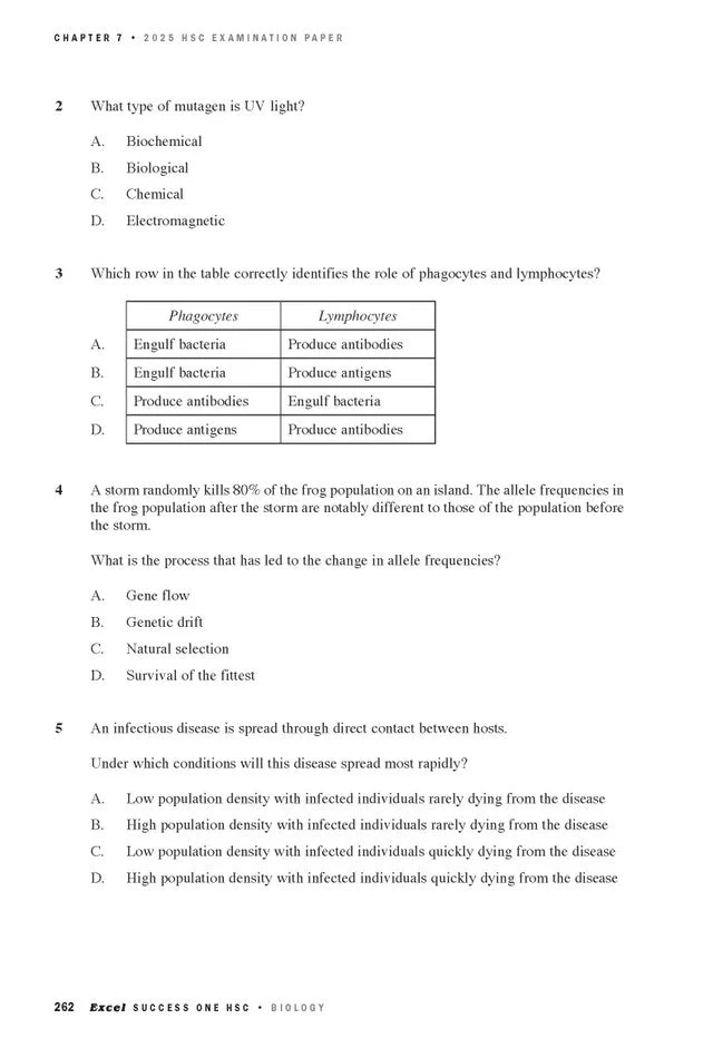 Excel Success One HSC Year 12 Biology (2026 Edition) - Image 6