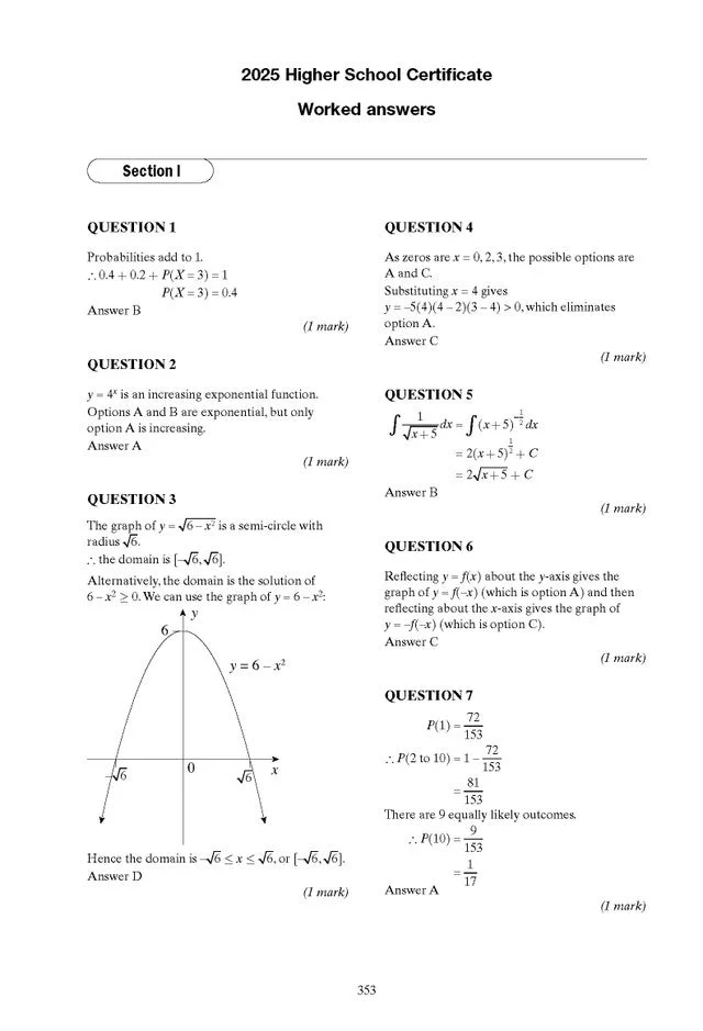 Excel Success One HSC Year 12 Mathematics Advanced (2026 Edition) - Image 12