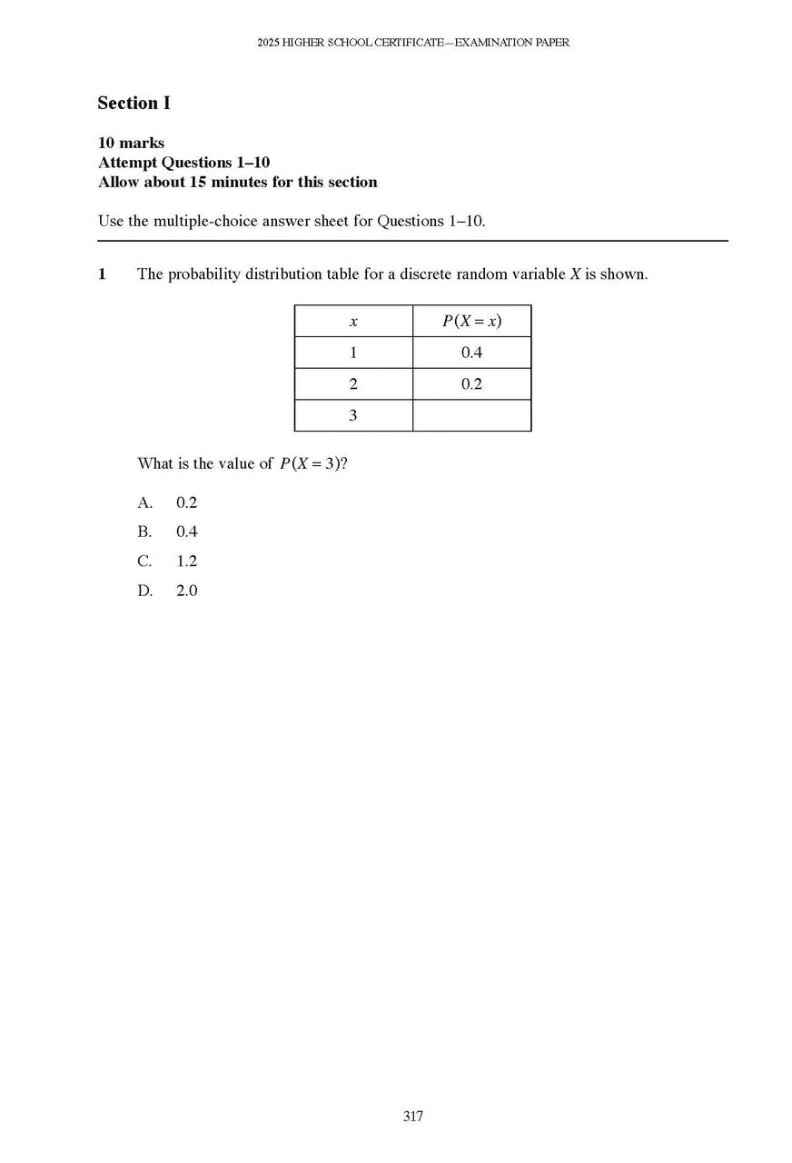 Excel Success One HSC Year 12 Mathematics Advanced (2026 Edition) - Image 4