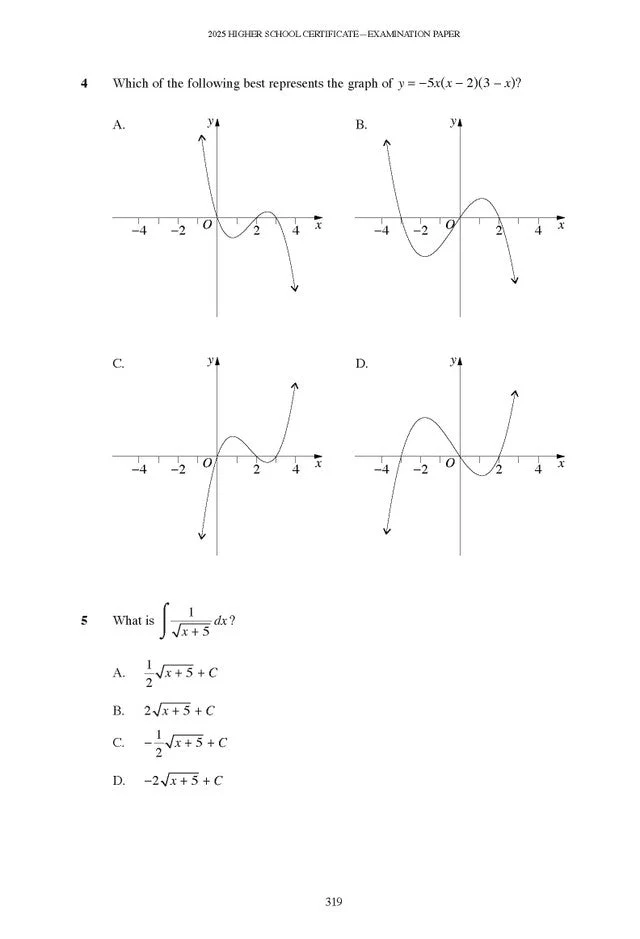 Excel Success One HSC Year 12 Mathematics Advanced (2026 Edition) - Image 6