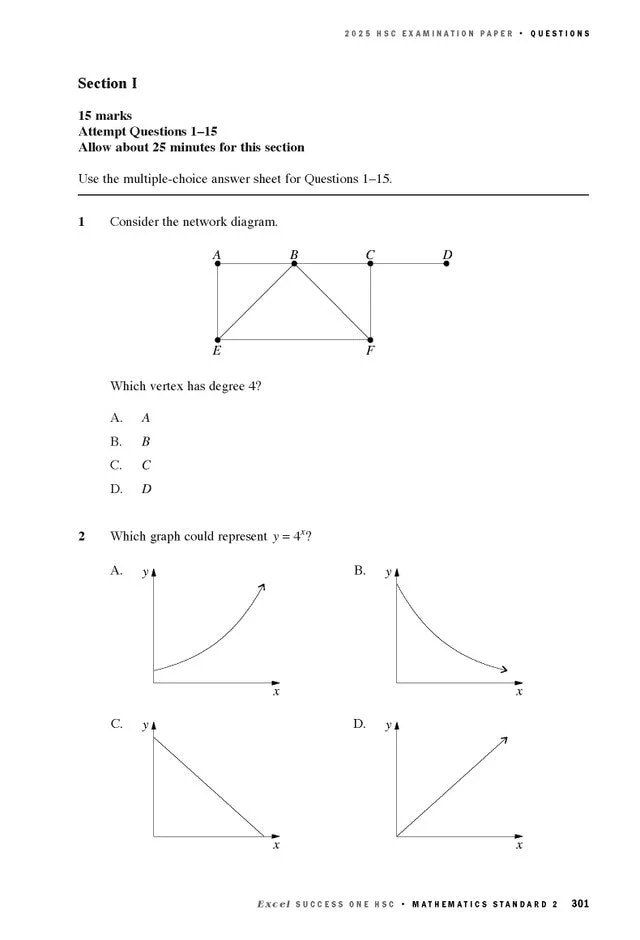 Excel Success One HSC Year 12 Mathematics Standard 2 (2026 Edition) - Image 4