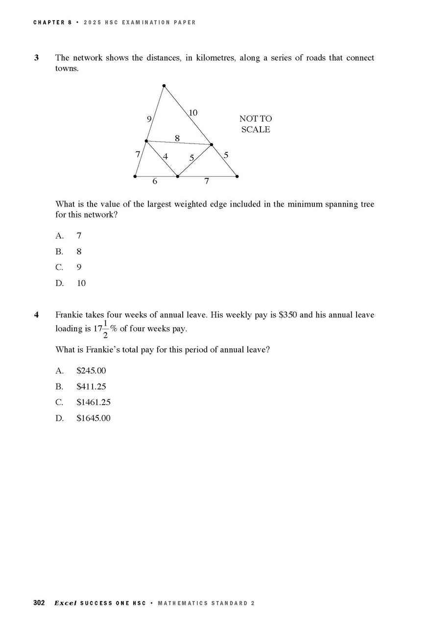 Excel Success One HSC Year 12 Mathematics Standard 2 (2026 Edition) - Image 5
