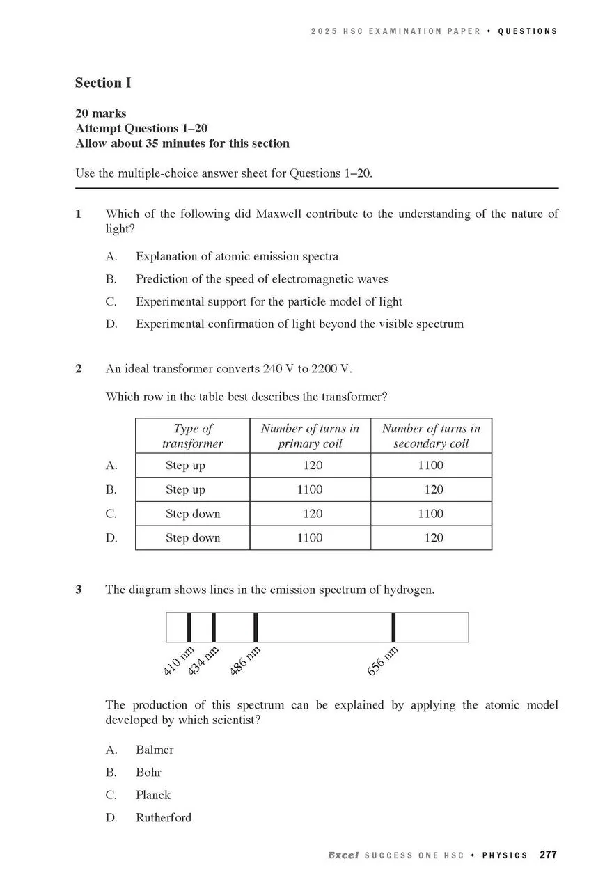 Excel Success One HSC Year 12 Physics (2026 Edition) - Image 5