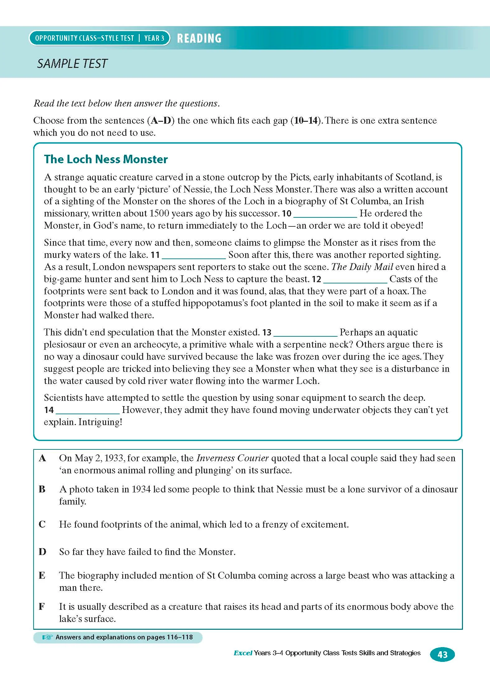 Excel Test Skills - Opportunity Class Tests Skills and Strategies Years 3-4 - Image 10