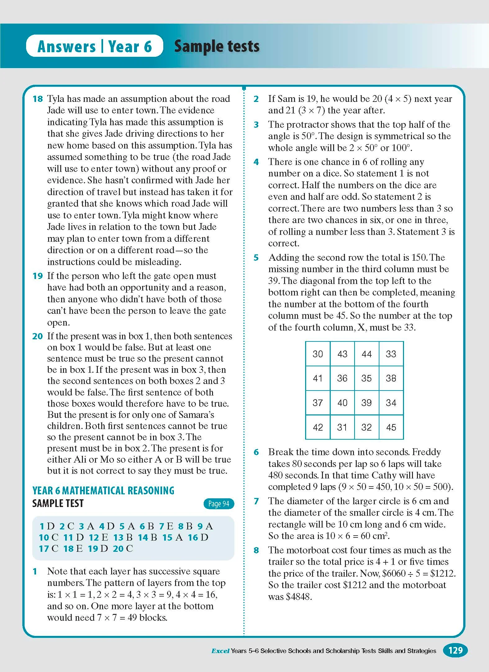 Excel Test Skills - Selective Schools and Scholarship Tests Skills & Strategies Years 5-6 - Image 14