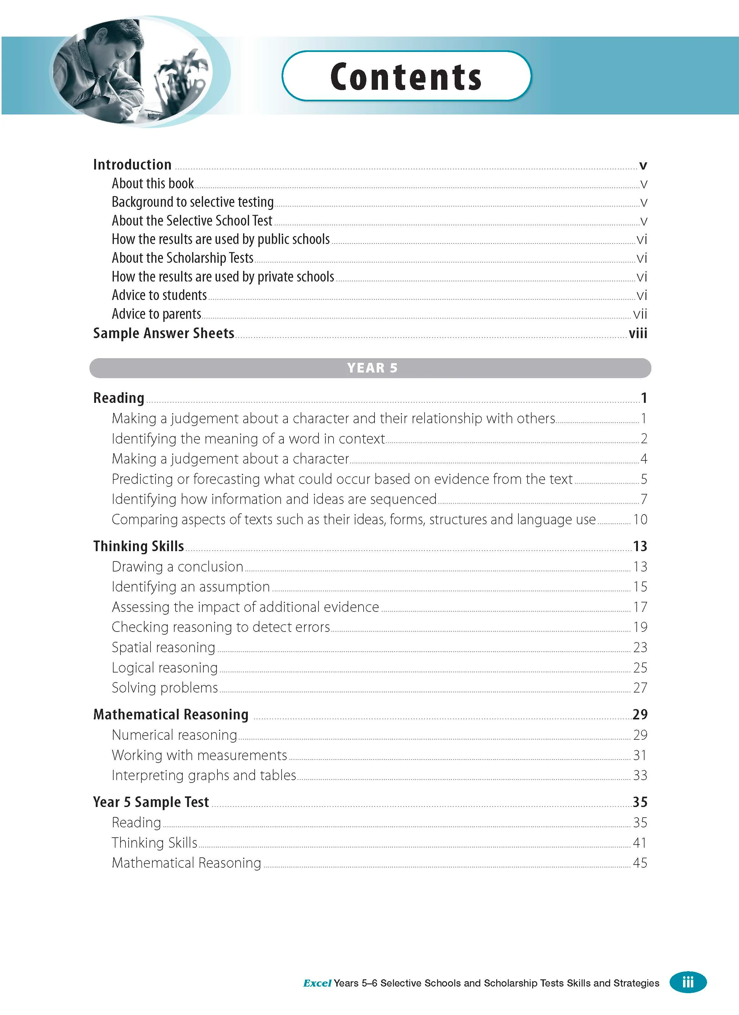 Excel Test Skills - Selective Schools and Scholarship Tests Skills & Strategies Years 5-6 - Image 2