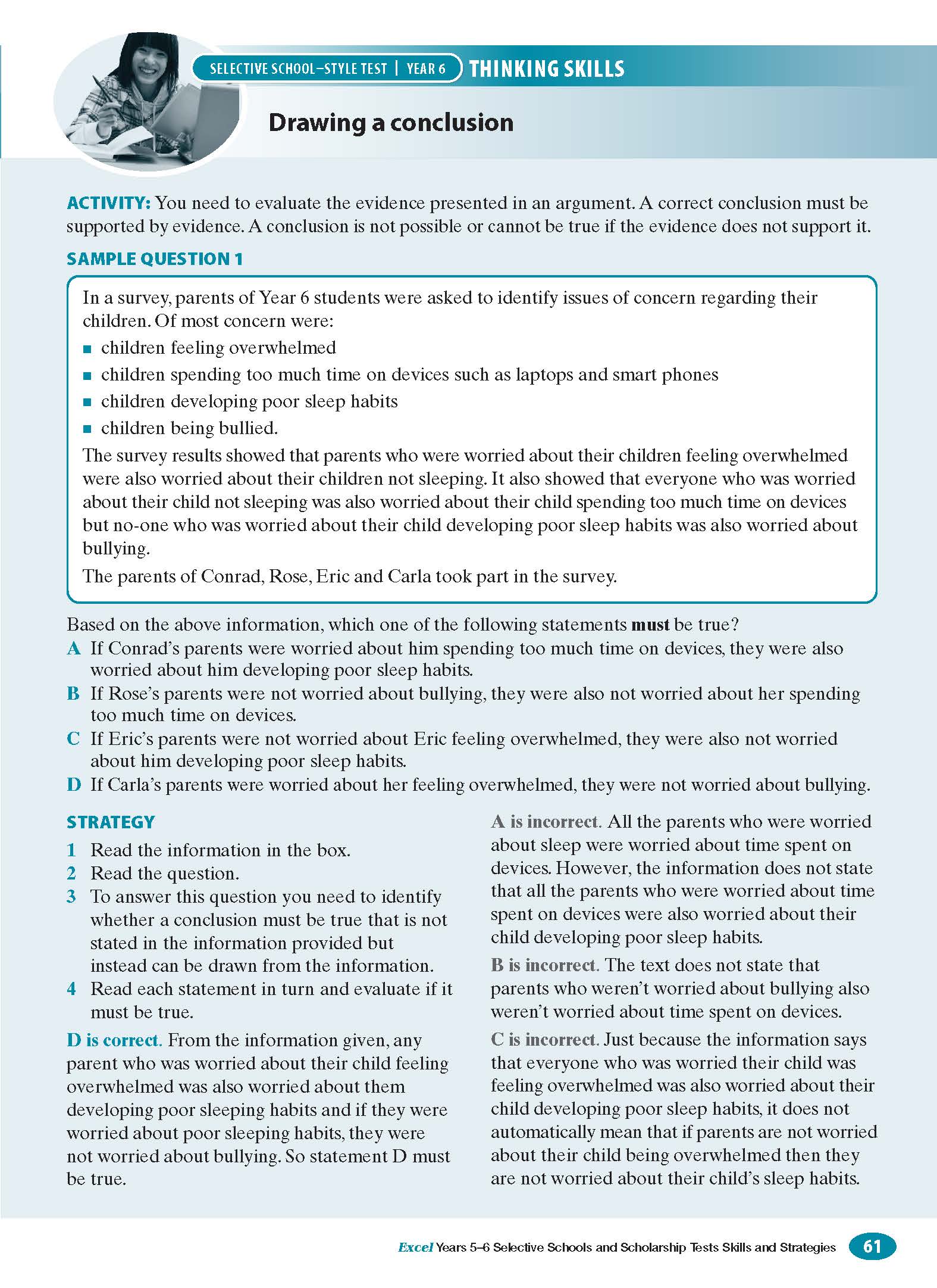 Excel Test Skills - Selective Schools and Scholarship Tests Skills & Strategies Years 5-6 - Image 6