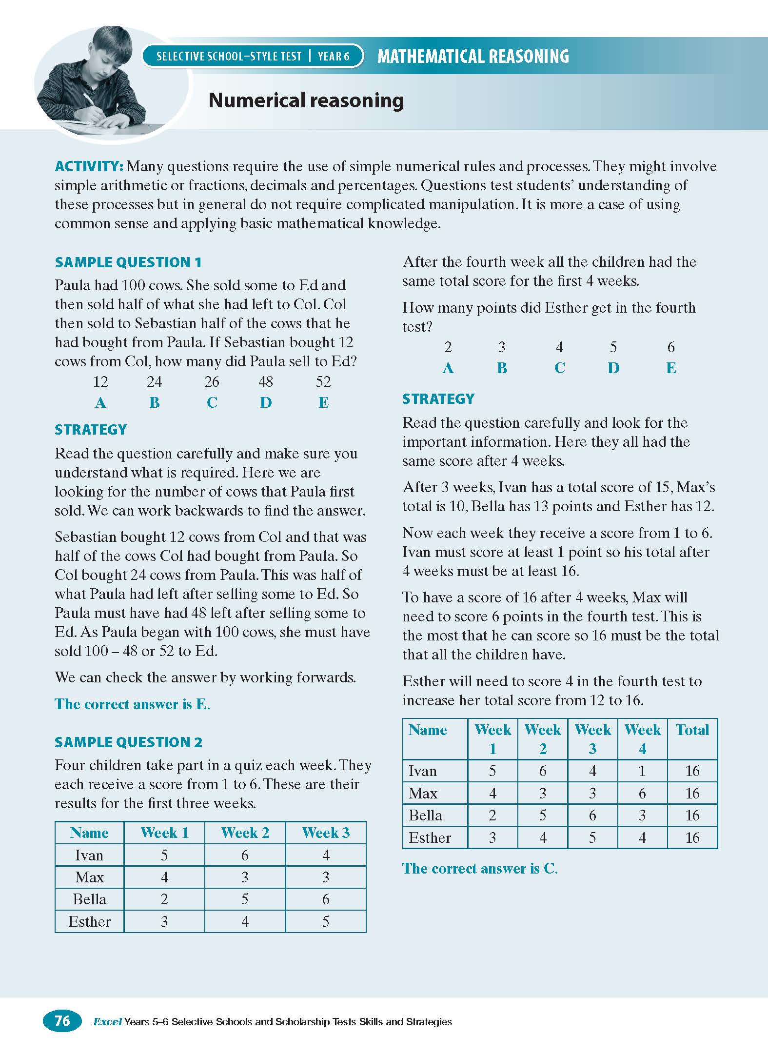 Excel Test Skills - Selective Schools and Scholarship Tests Skills & Strategies Years 5-6 - Image 8