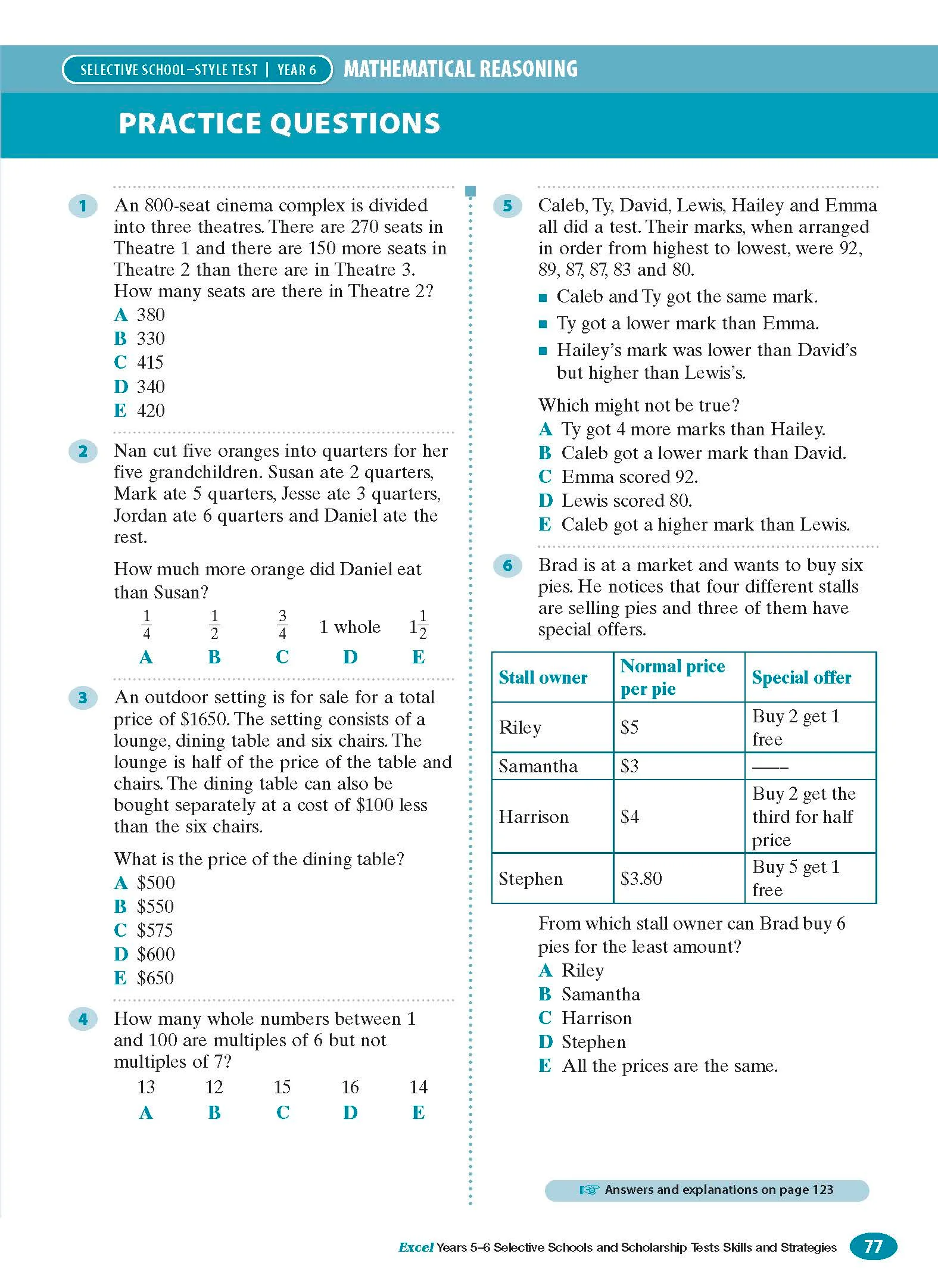 Excel Test Skills - Selective Schools and Scholarship Tests Skills & Strategies Years 5-6 - Image 9