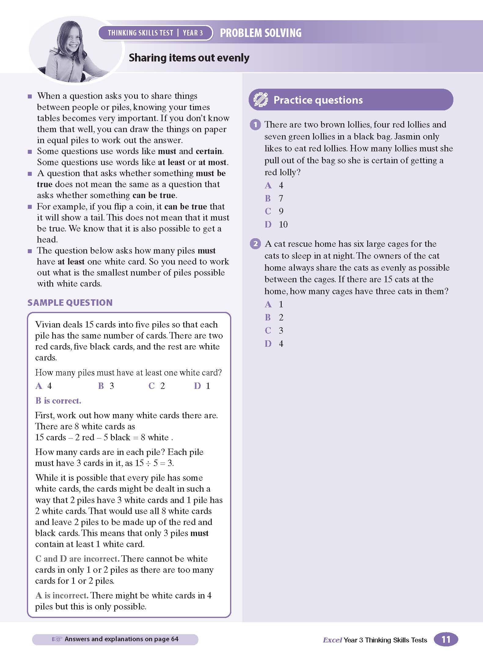 Excel Test Skills - Thinking Skills Tests Year 3 - Image 6