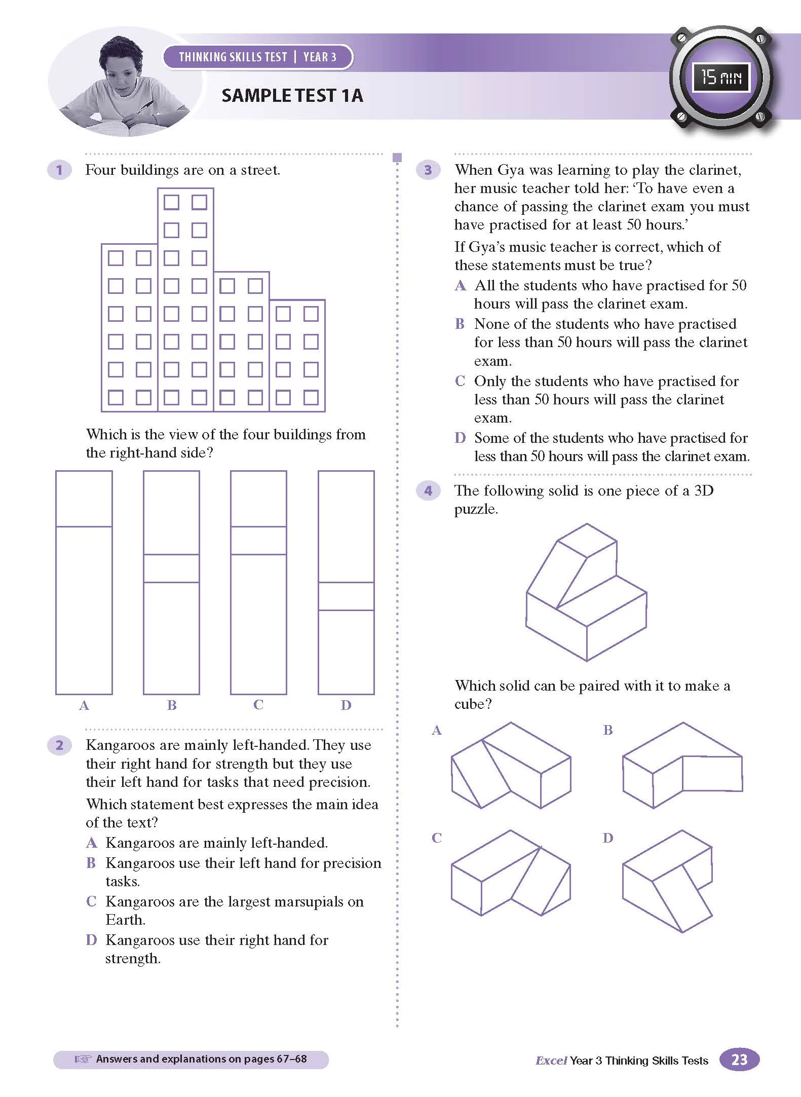 Excel Test Skills - Thinking Skills Tests Year 3 - Image 8