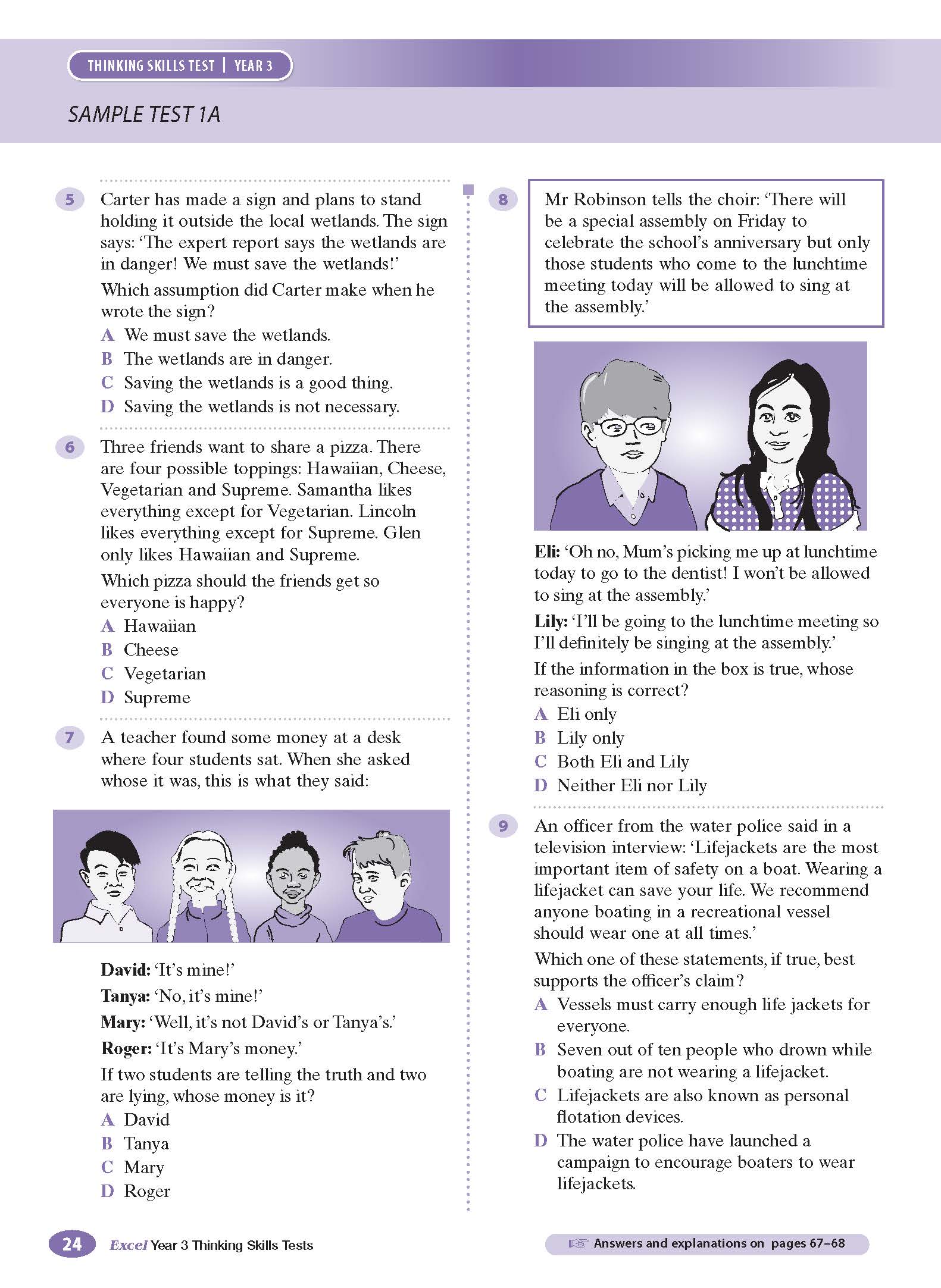 Excel Test Skills - Thinking Skills Tests Year 3 - Image 9
