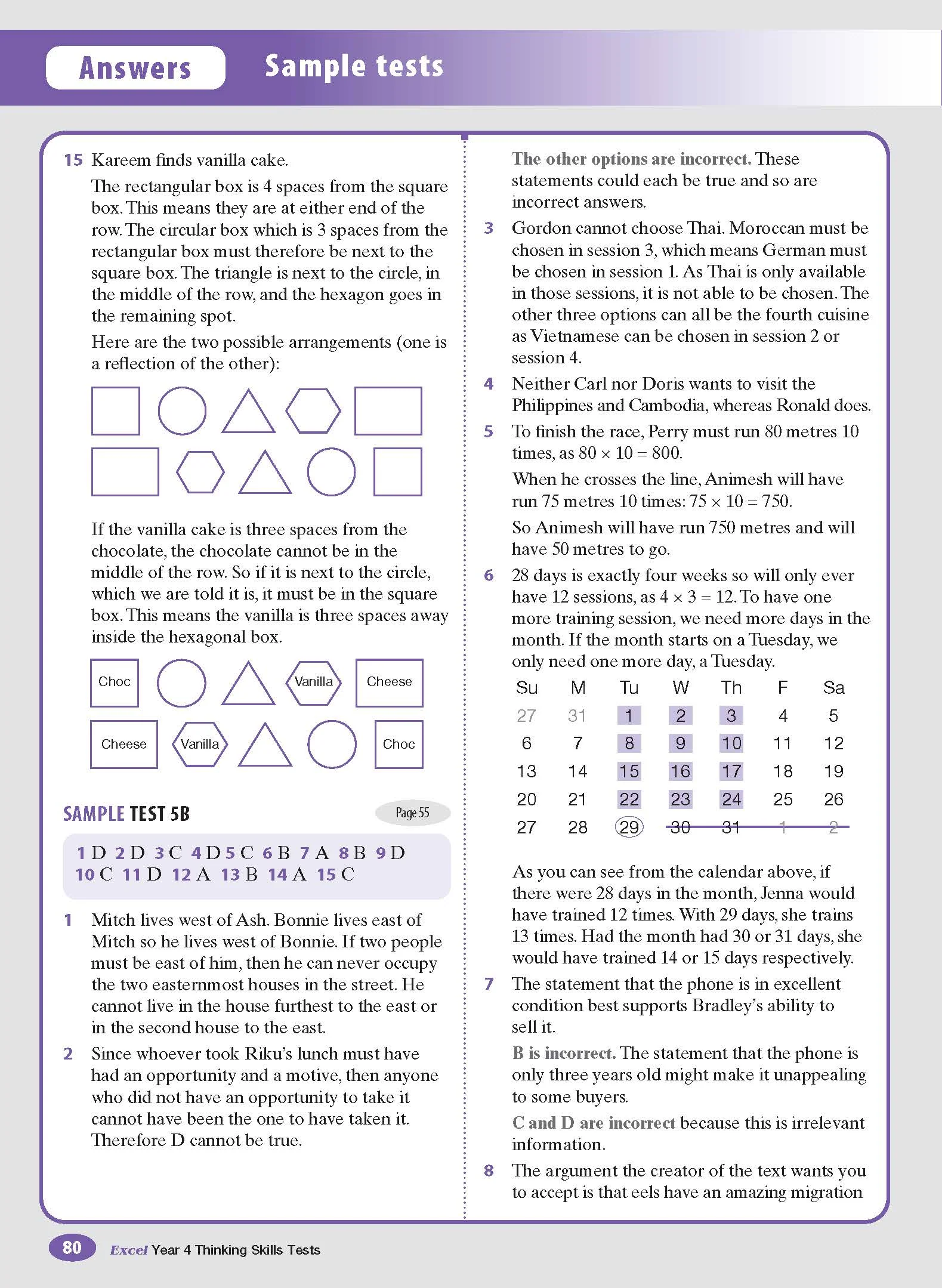 Excel Test Skills - Thinking Skills Tests Year 4 - Image 11