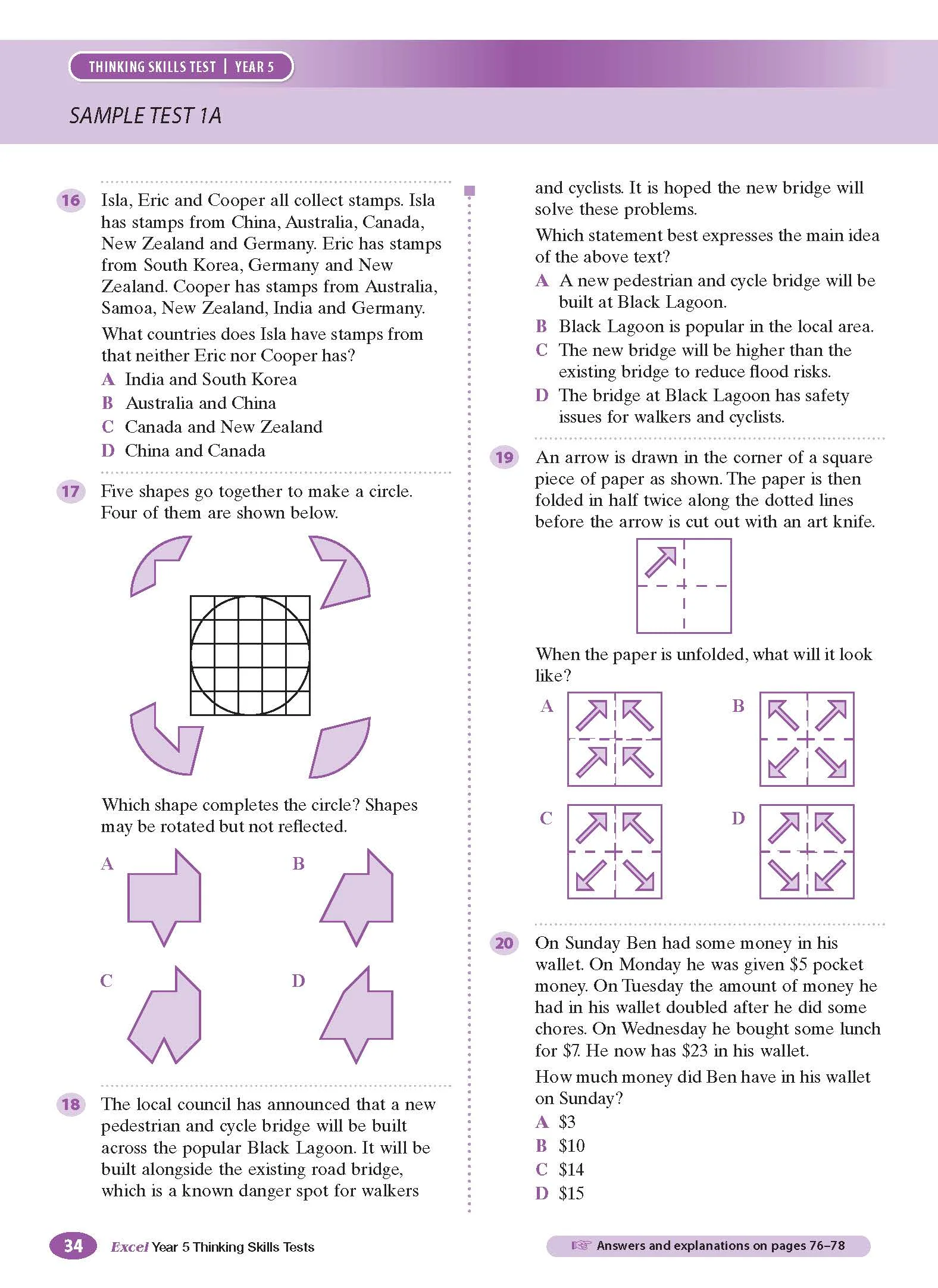 Excel Test Skills - Thinking Skills Tests Year 5 - Image 10