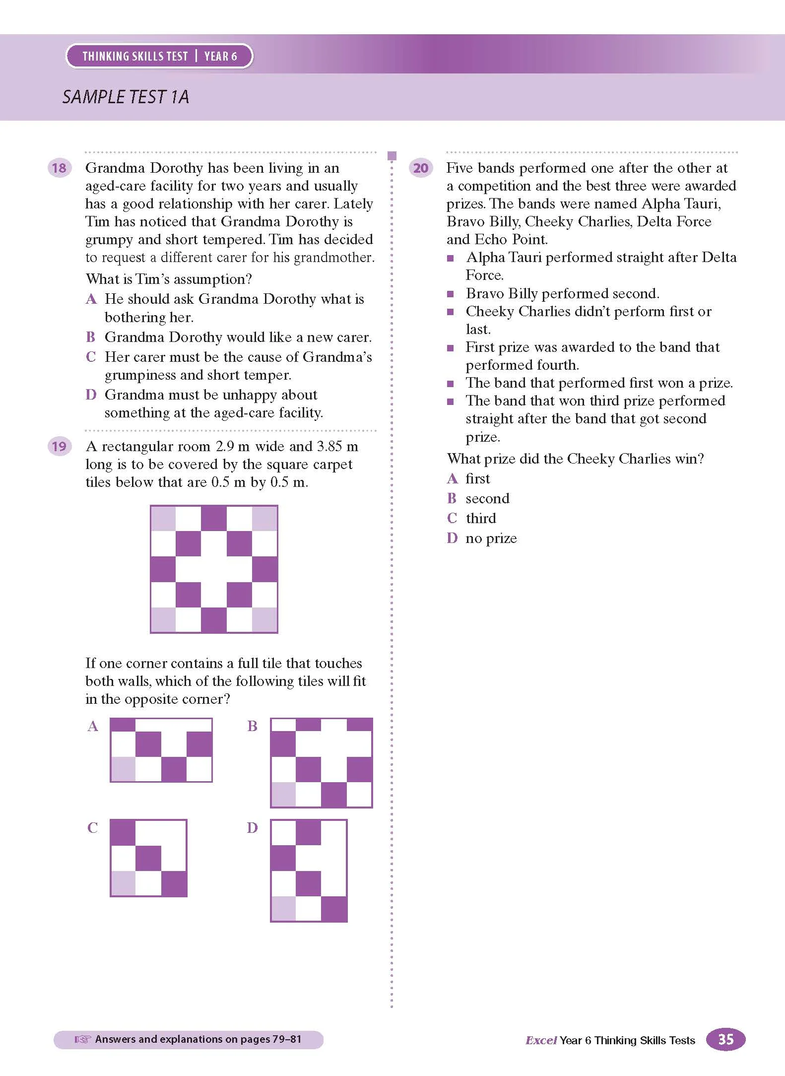 Excel Test Skills - Thinking Skills Tests Year 6 - Image 11