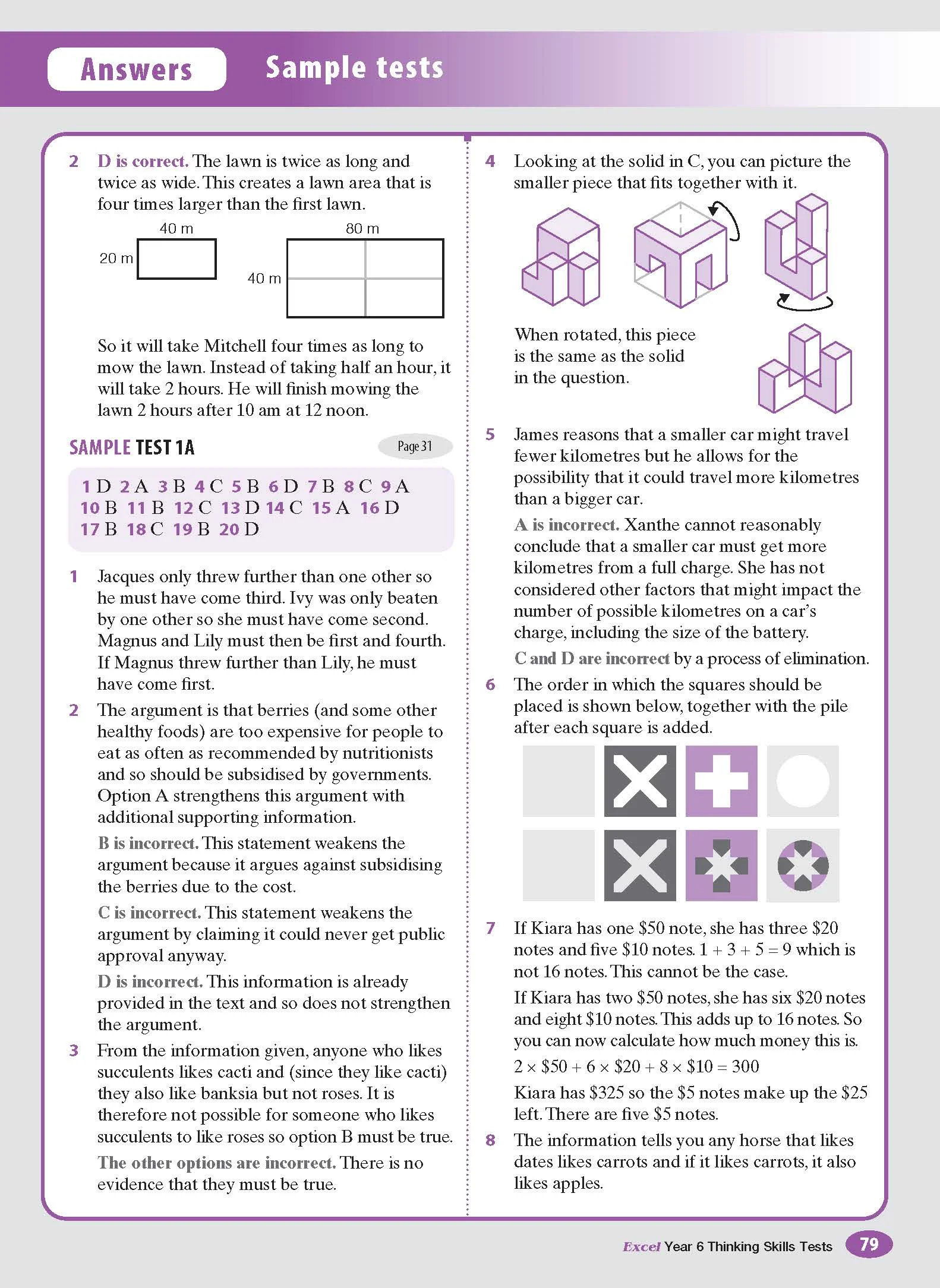 Excel Test Skills - Thinking Skills Tests Year 6 - Image 12